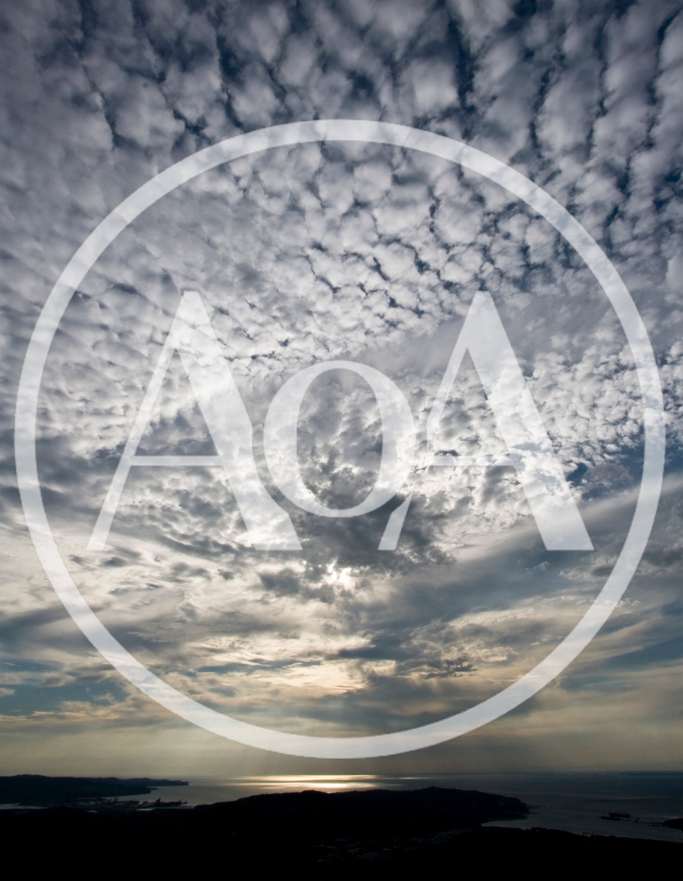 Dramatic Altocumulus Clouds Over A Coastal Landscape
