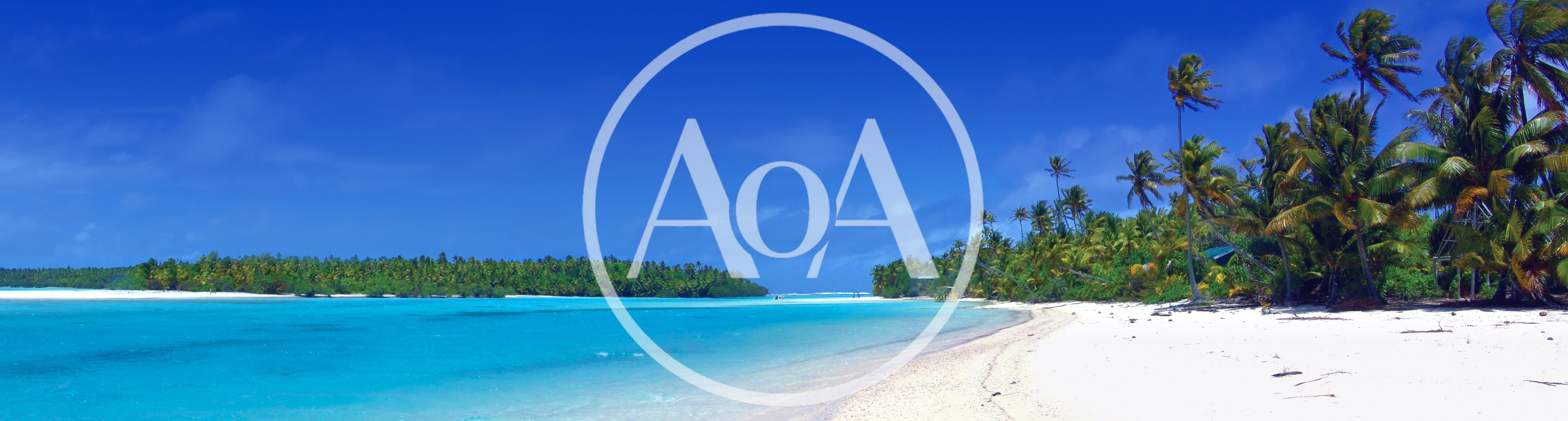 Panoramic View Of A Tropical Island Beach