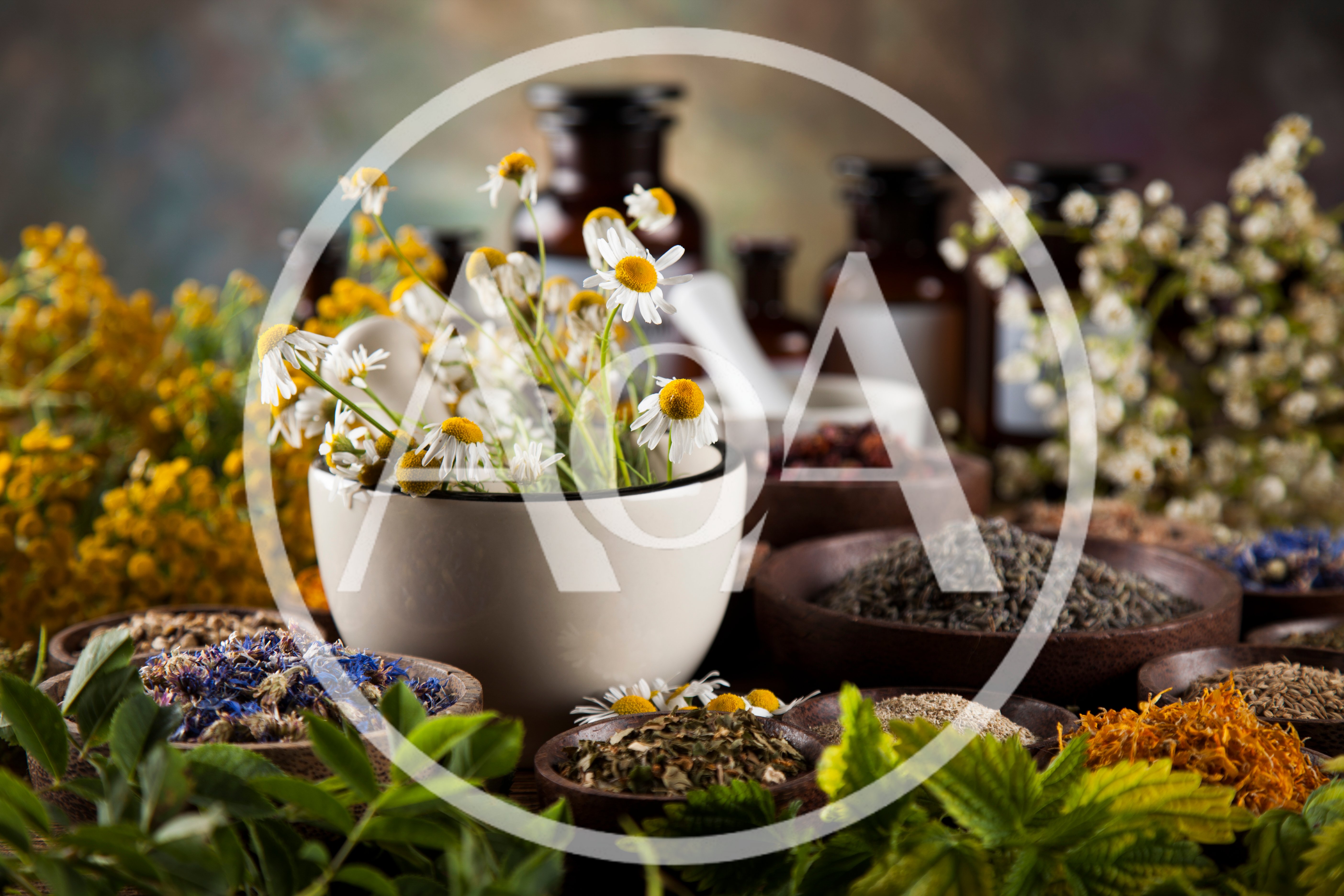 Herbal Medicine Preparation With Dried Flowers And Herbs