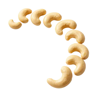 Cashew Nuts Arranged In A Circular Loading Pattern