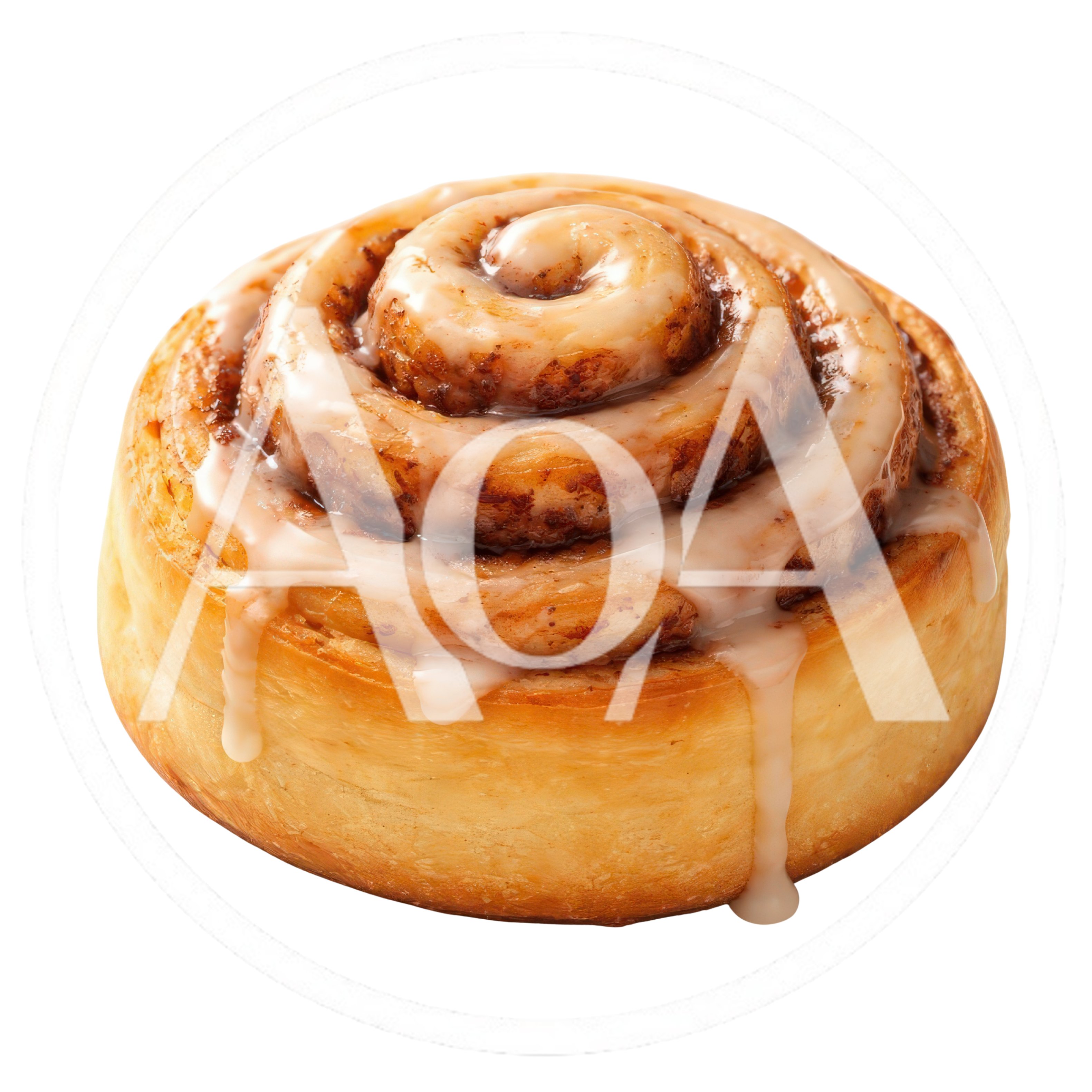 Freshly Baked Cinnamon Roll With Sweet Glaze