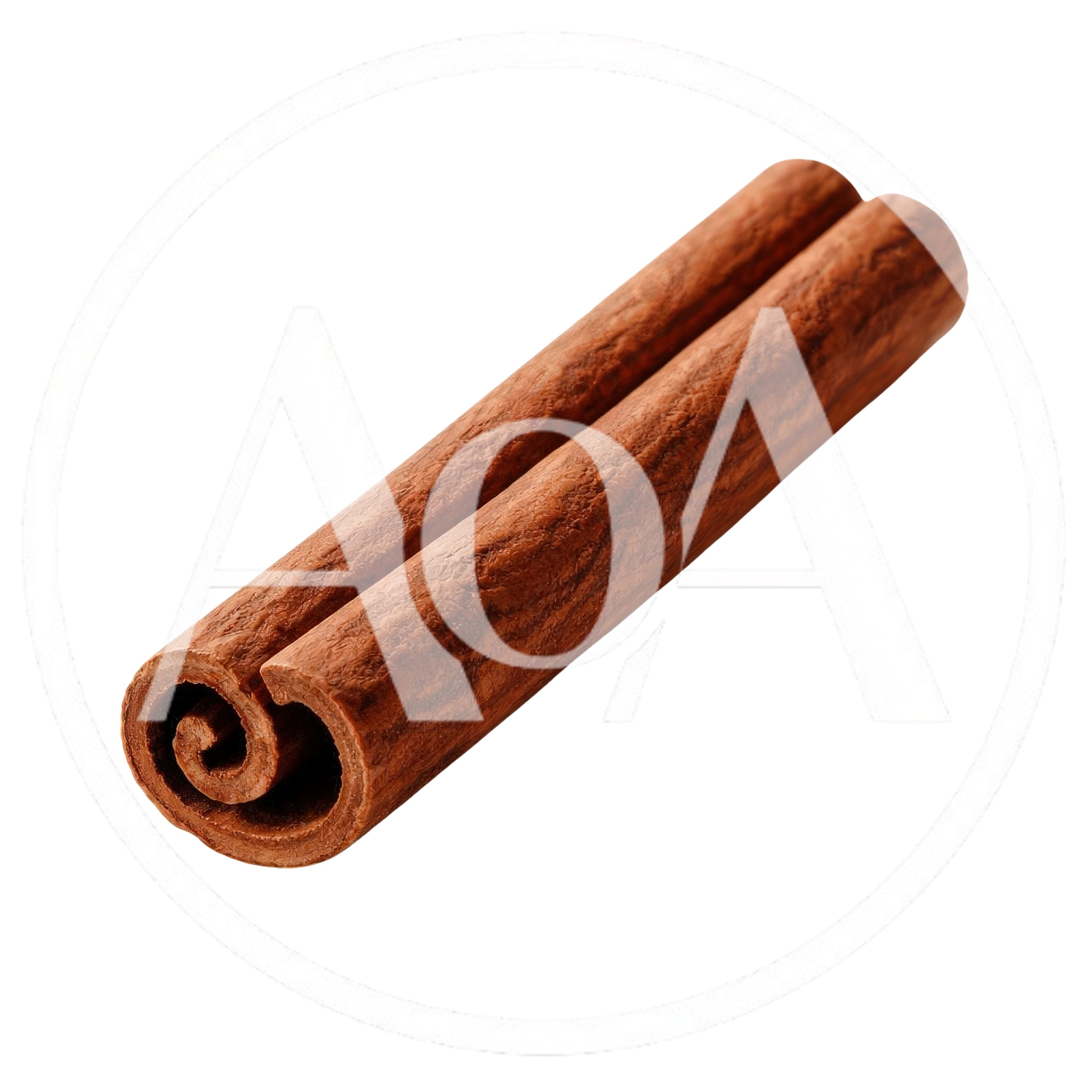 Single Cinnamon Stick Isolated On White Background