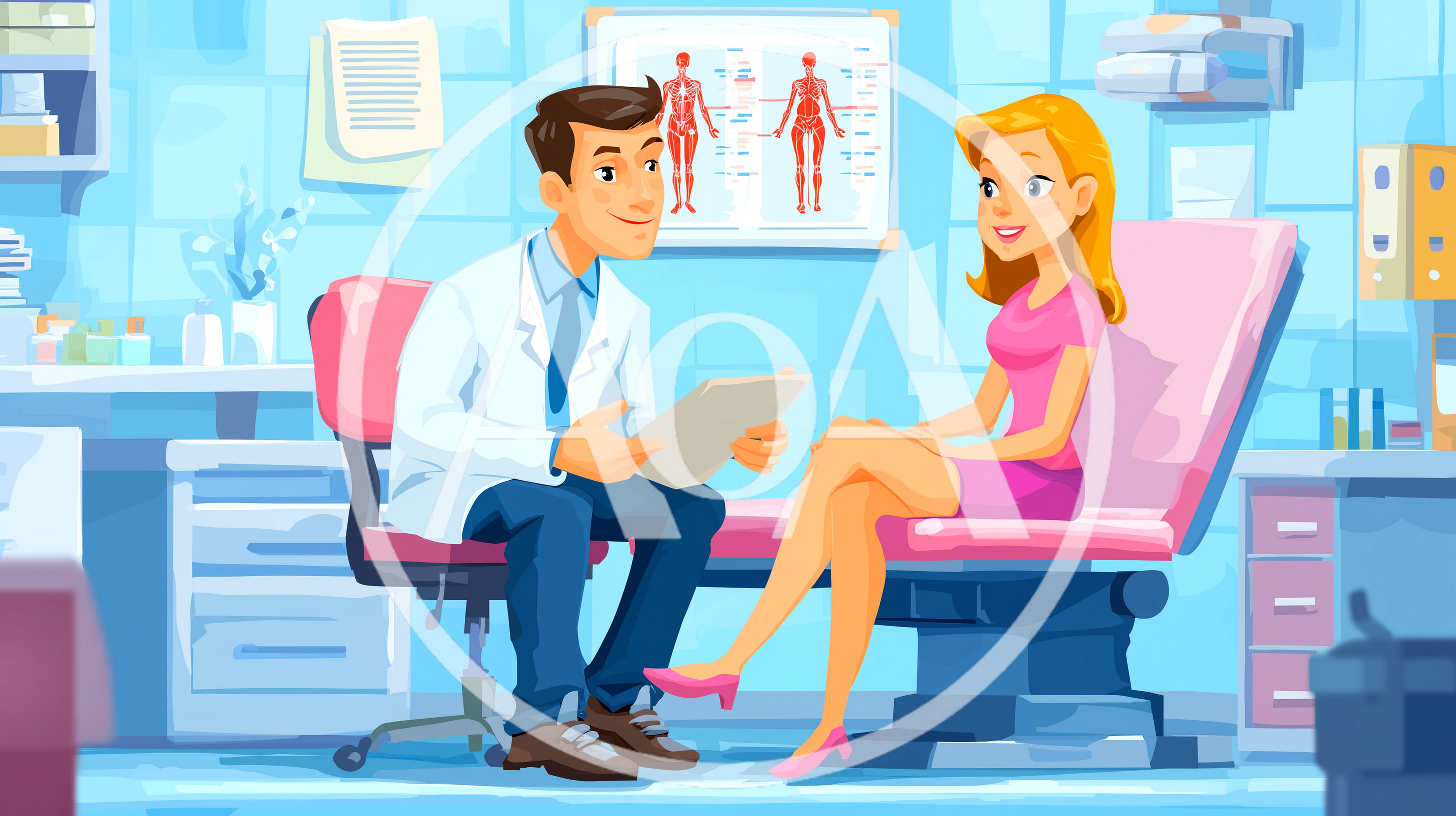 Doctor Consulting With Female Patient In Medical Office