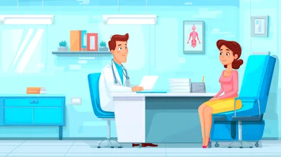 Doctor Consulting With Female Patient In Medical Office