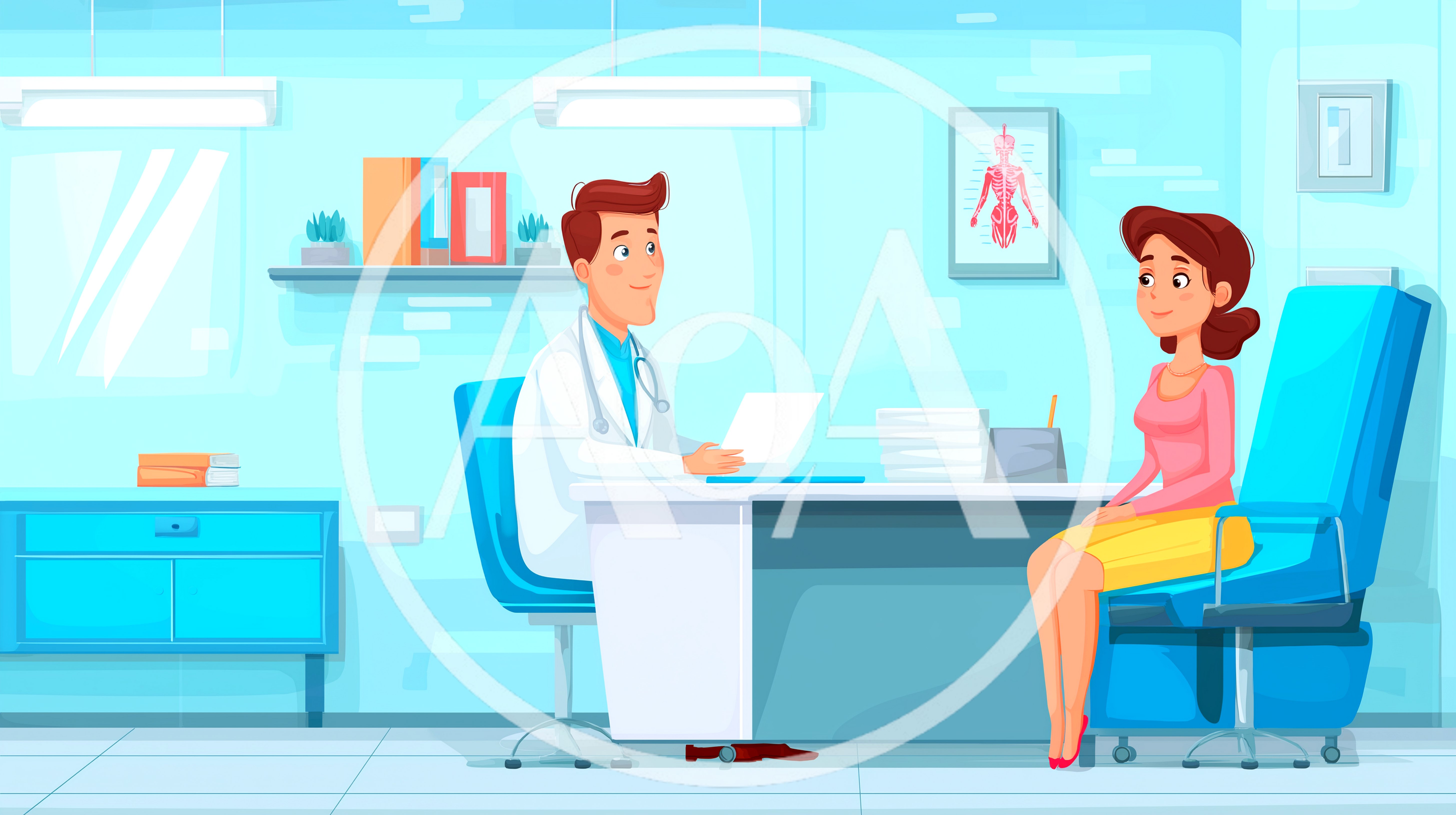 Doctor Consulting With Female Patient In Medical Office