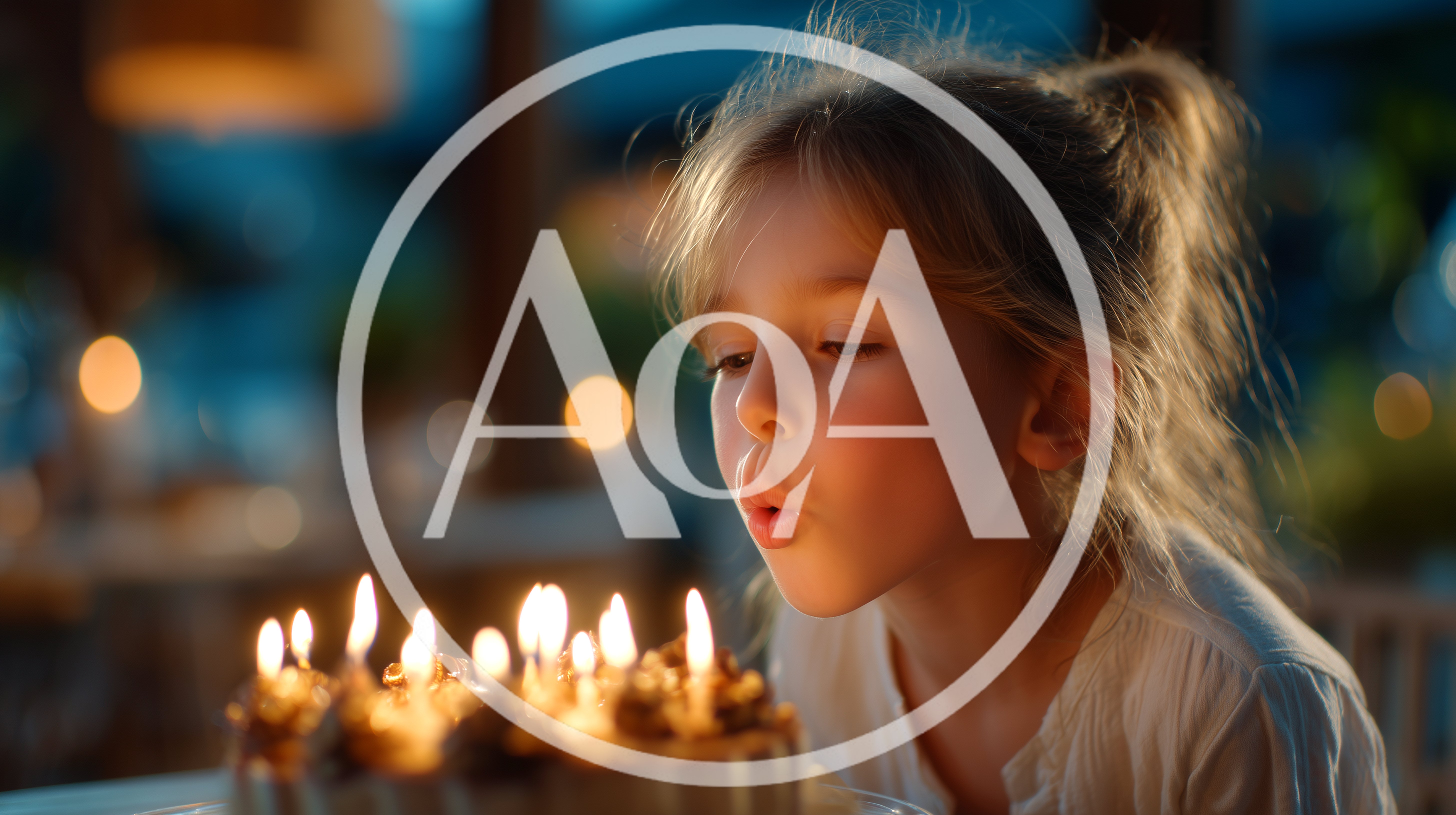 Sweet girl blowing out birthday candles at a magical celebration, making wishes and memories in a warm, loving glow, perfect for family moments