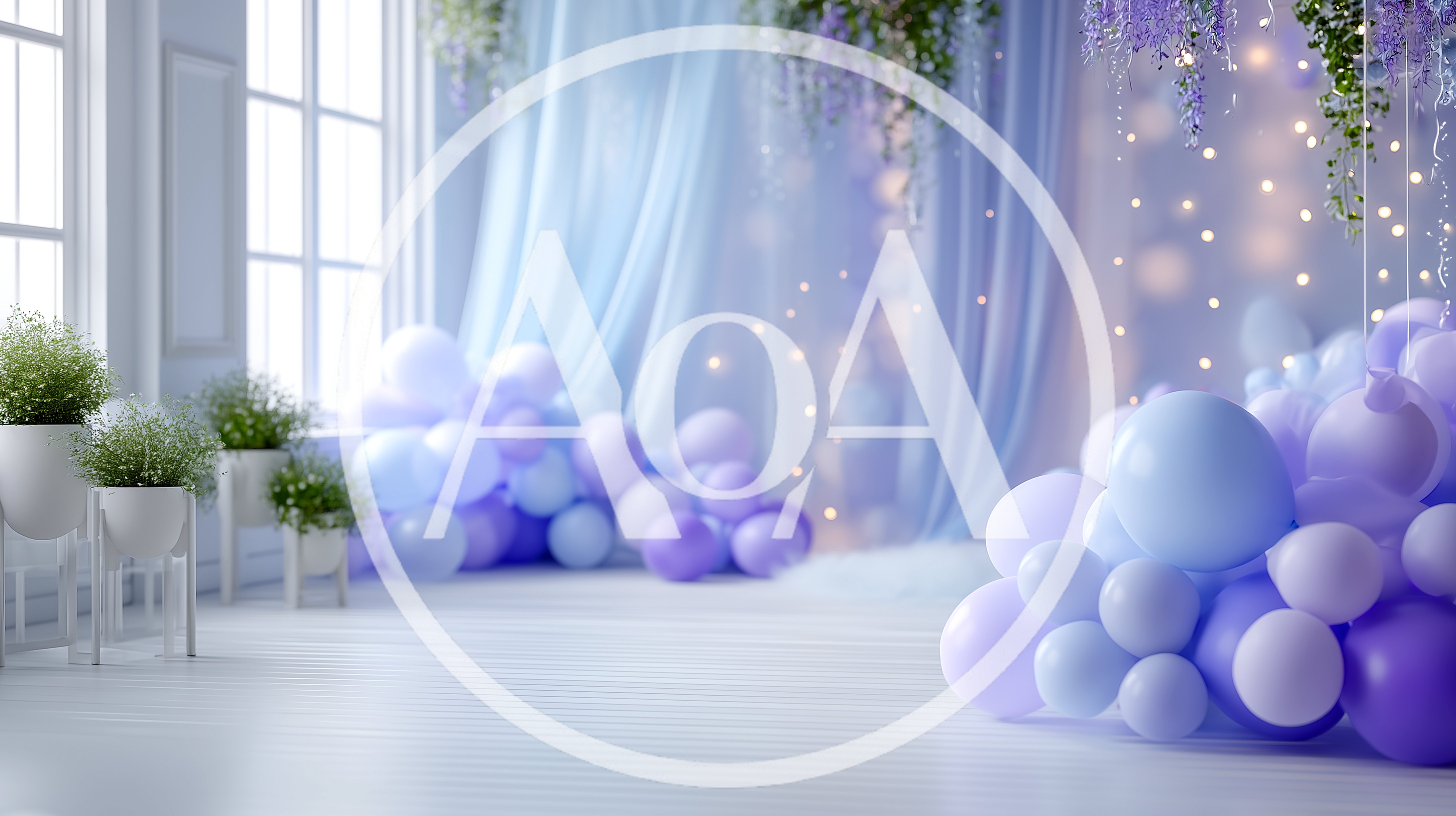 Pastel Balloon Decoration For A Festive Event