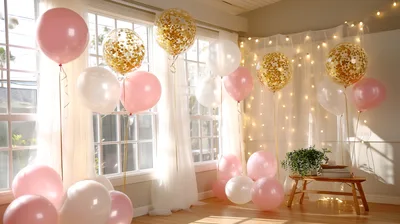 Festive Balloon Decorations For A Celebration