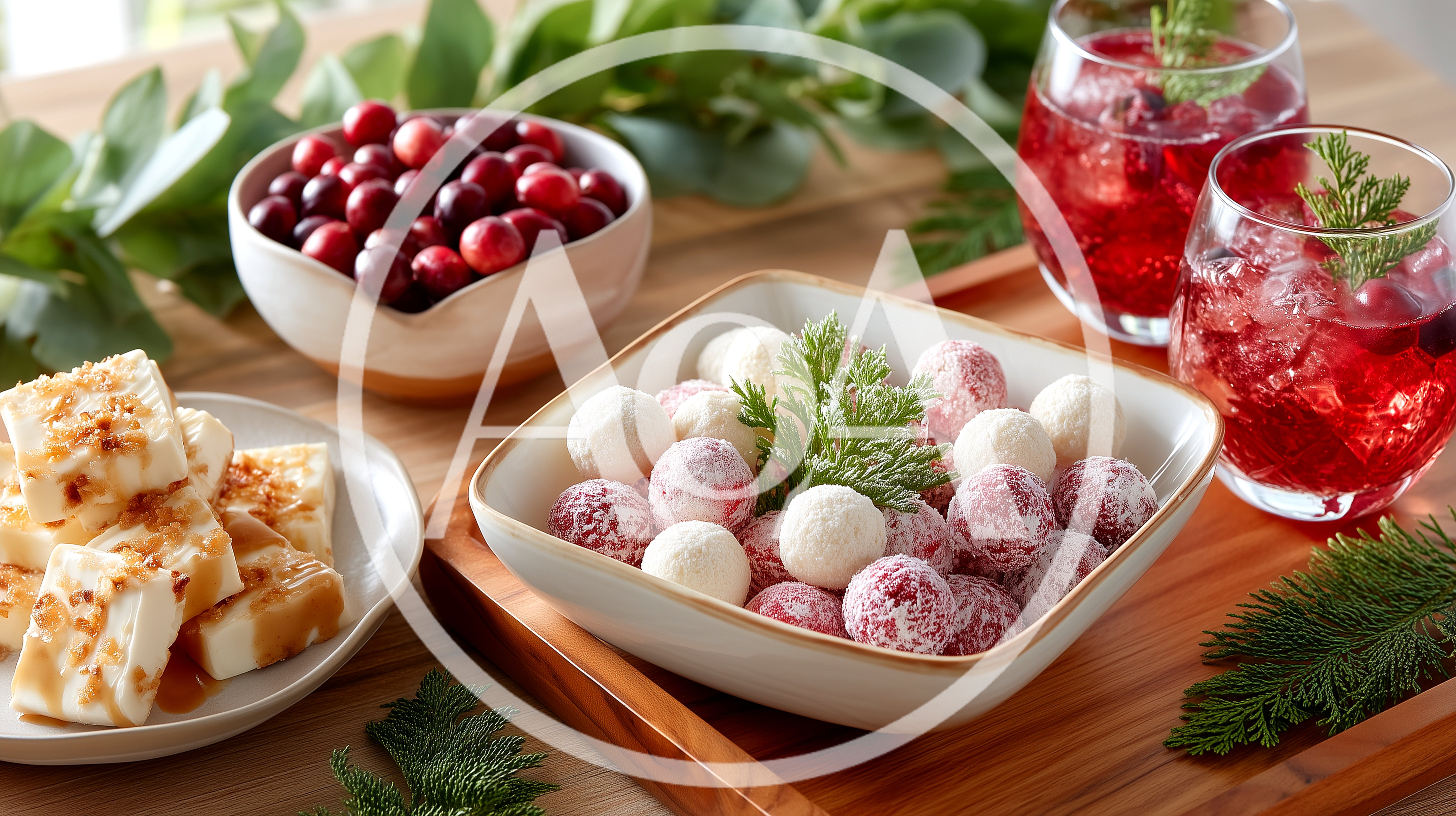 Festive Holiday Appetizers And Cranberry Cocktails