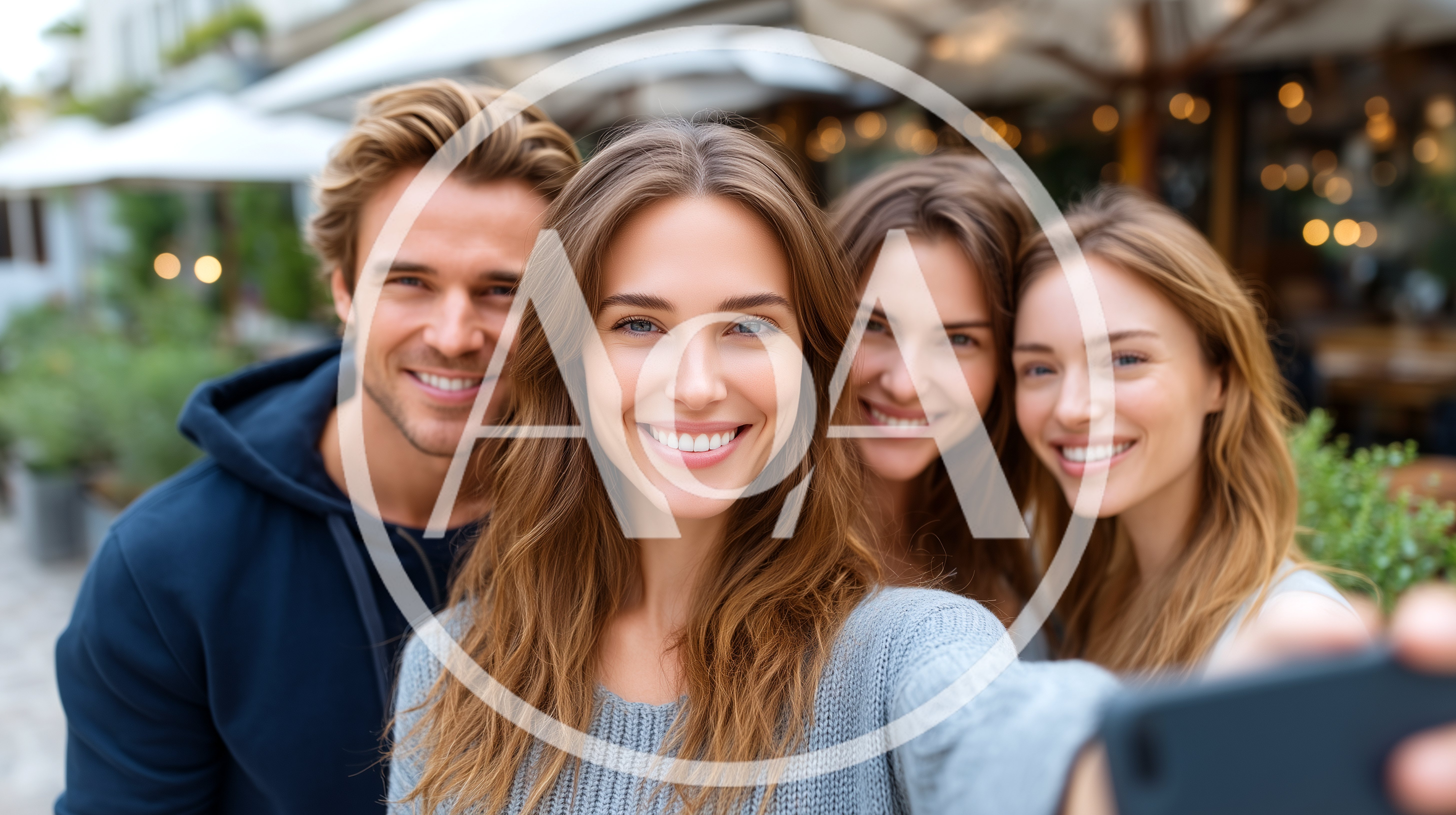 Group Of Friends Taking A Selfie Outdoors