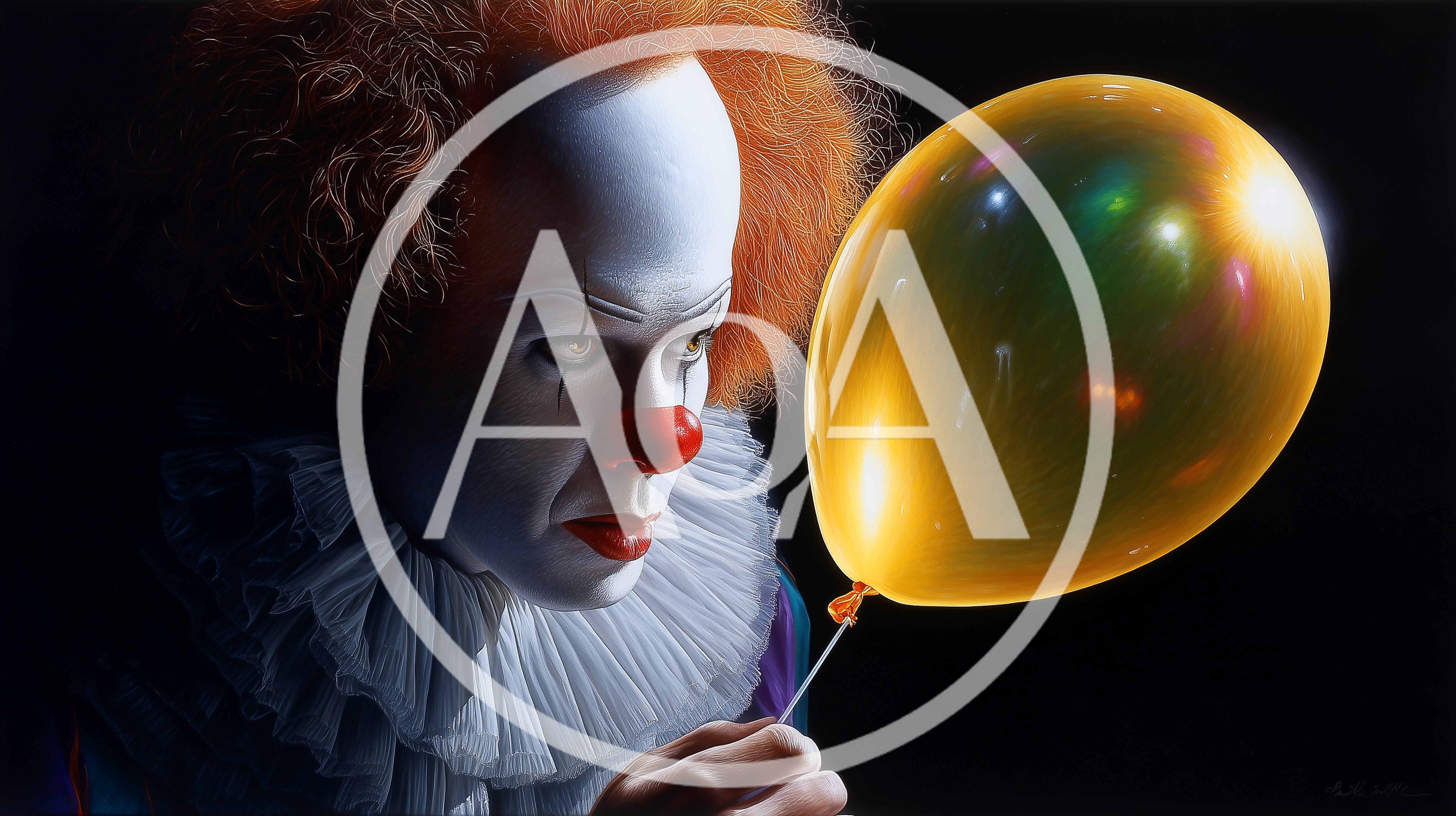 Pennywise The Clown Holding A Yellow Balloon