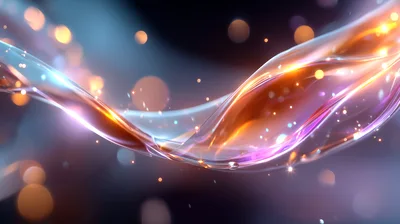 Abstract Flowing Liquid Light Waves
