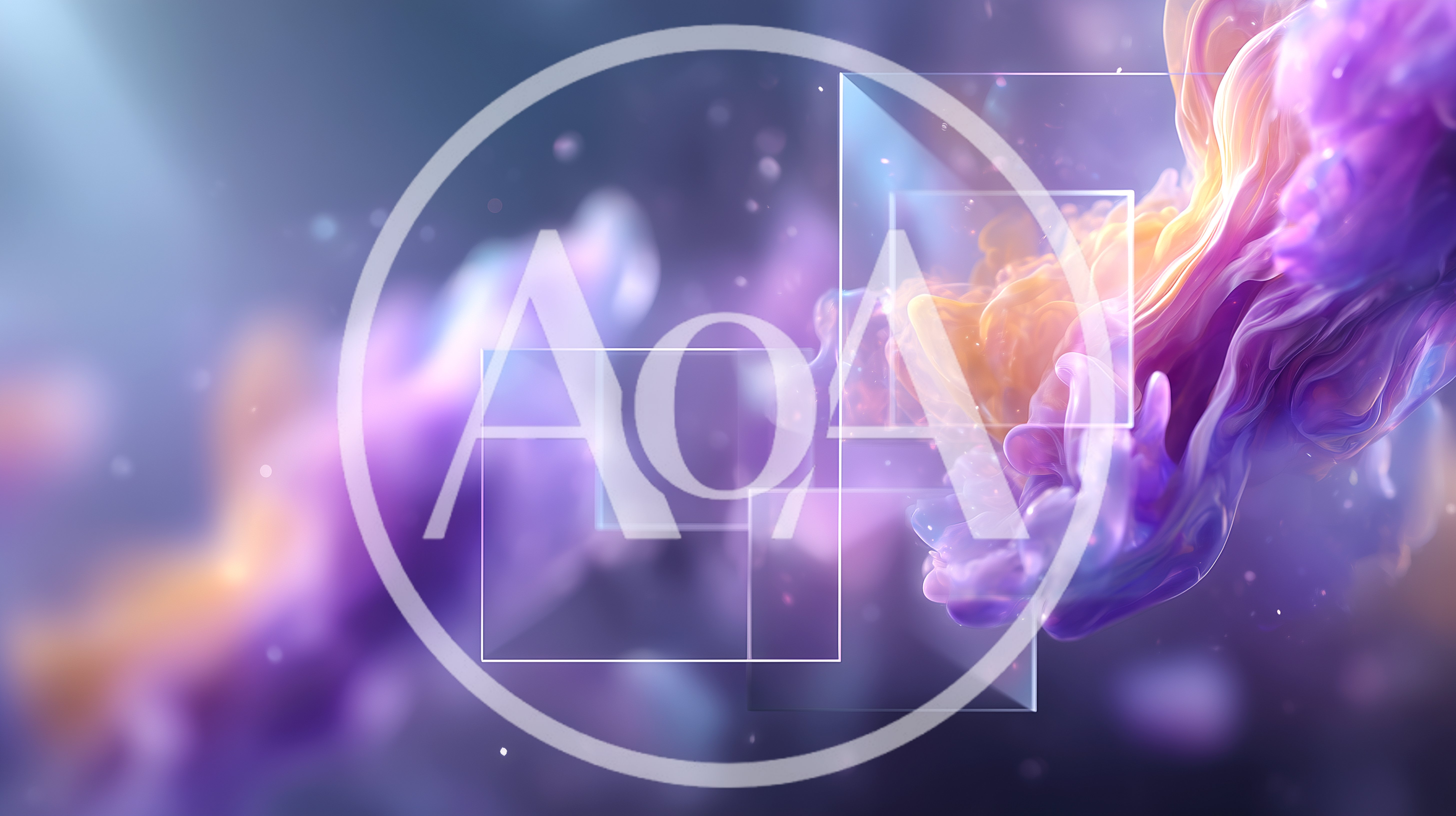 Abstract Motion Background With Floating Geometric Glass Squares