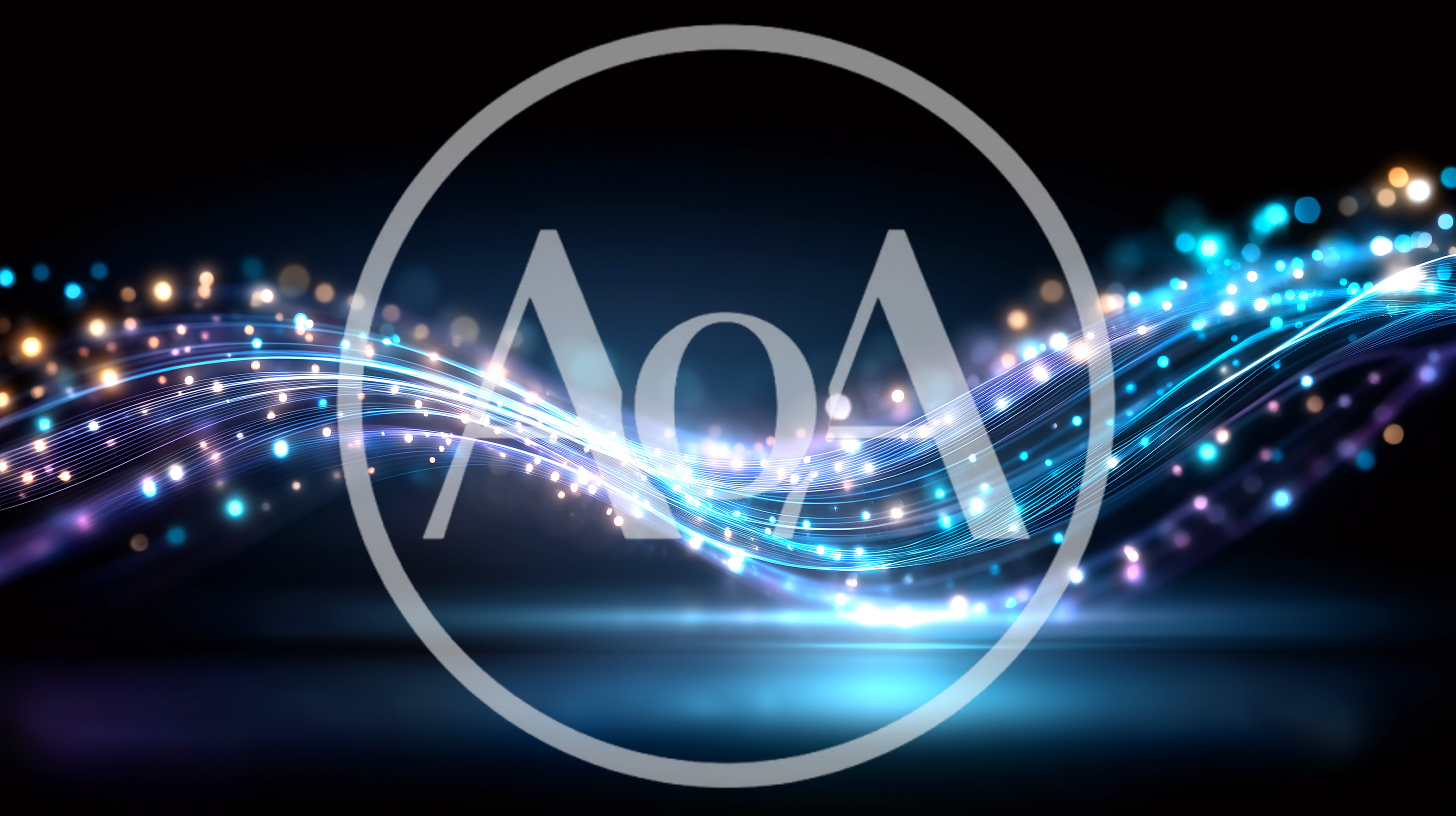 Abstract Blue Light Wave Motion Background
