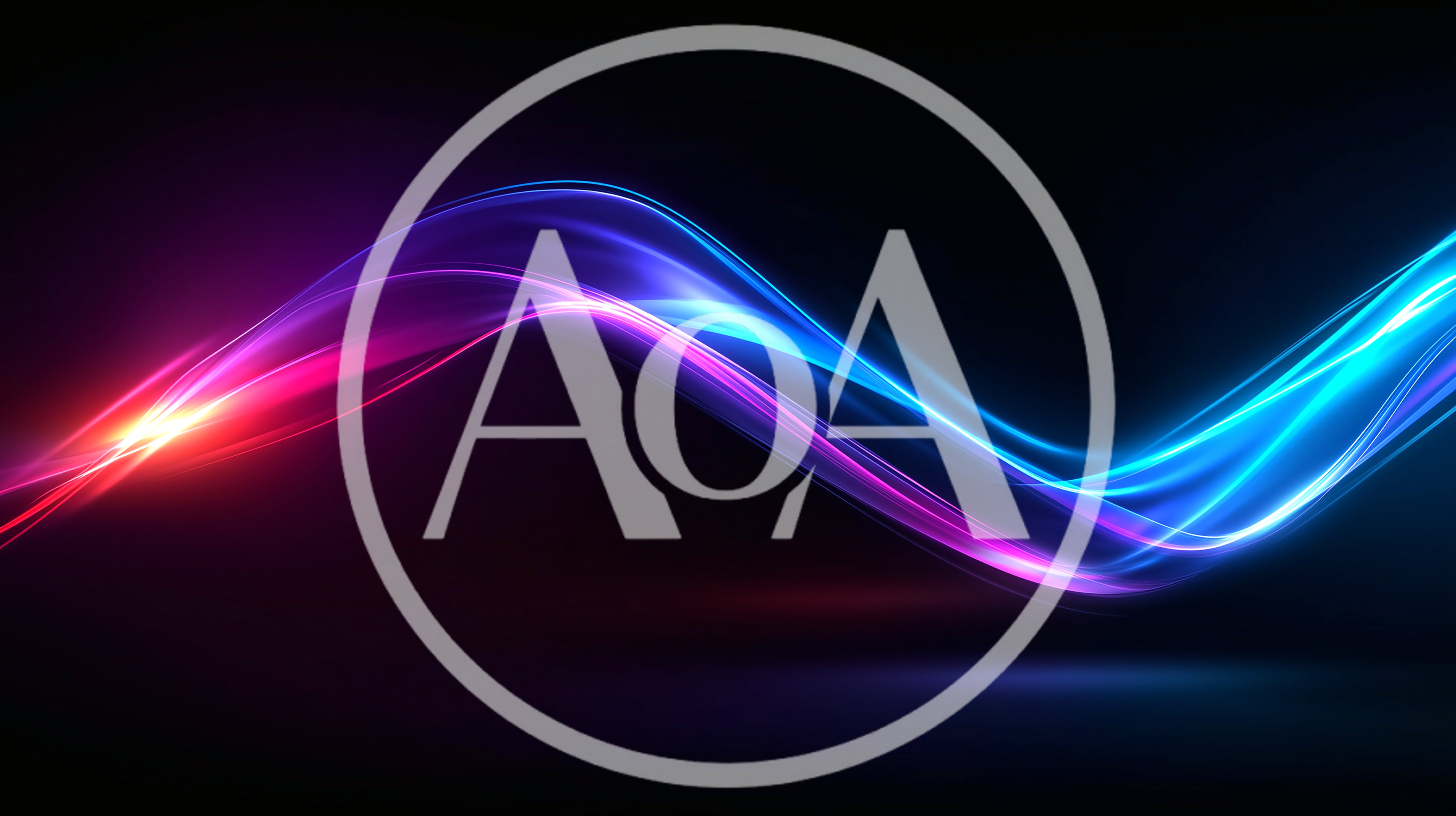 Abstract Glowing Neon Light Wave Motion Background