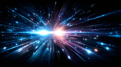 Abstract Cosmic Light Speed Warp Tunnel Effect