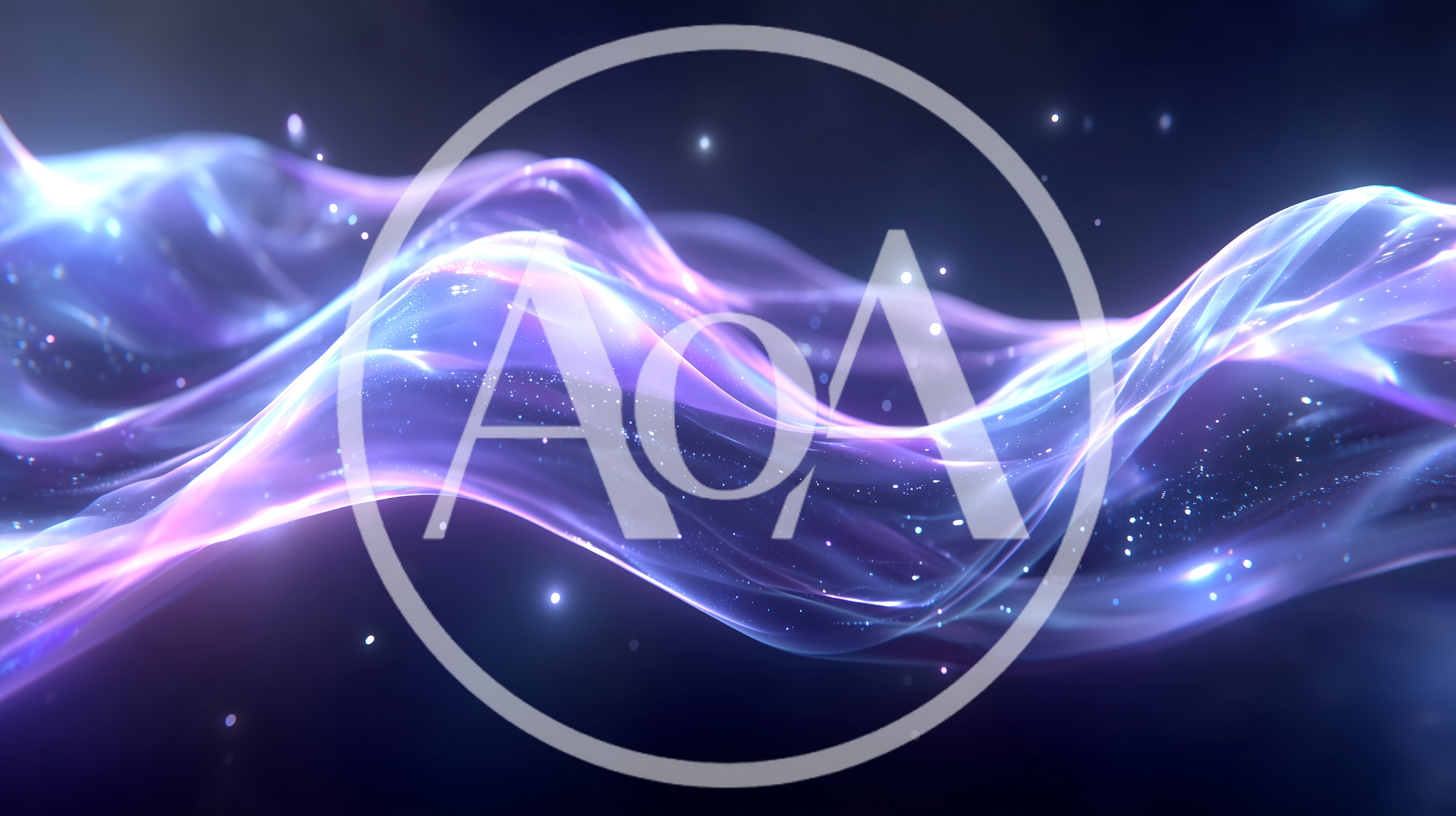 Abstract Glowing Purple And Blue Light Waves