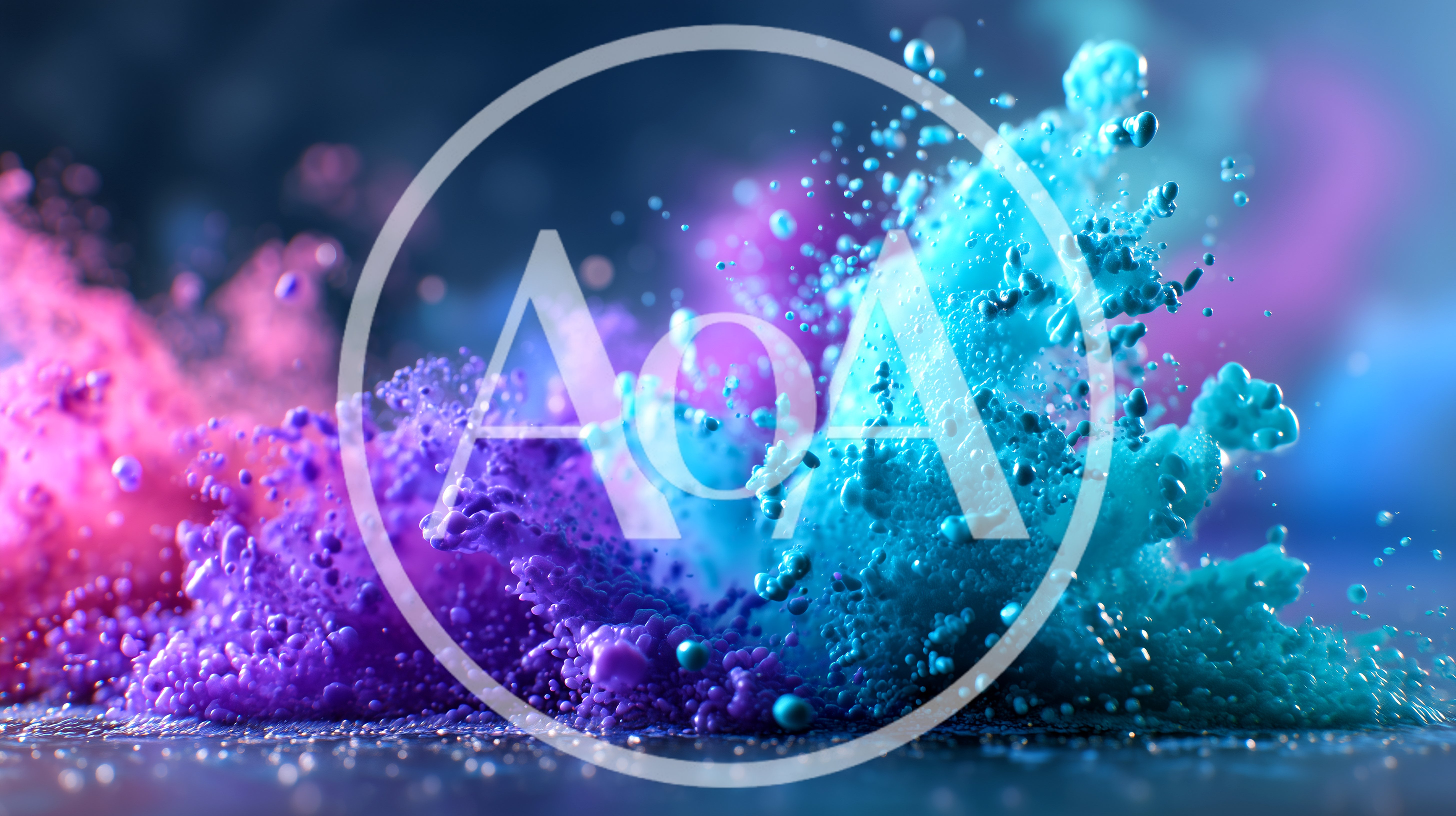 Vibrant Blue And Purple Powder Explosion