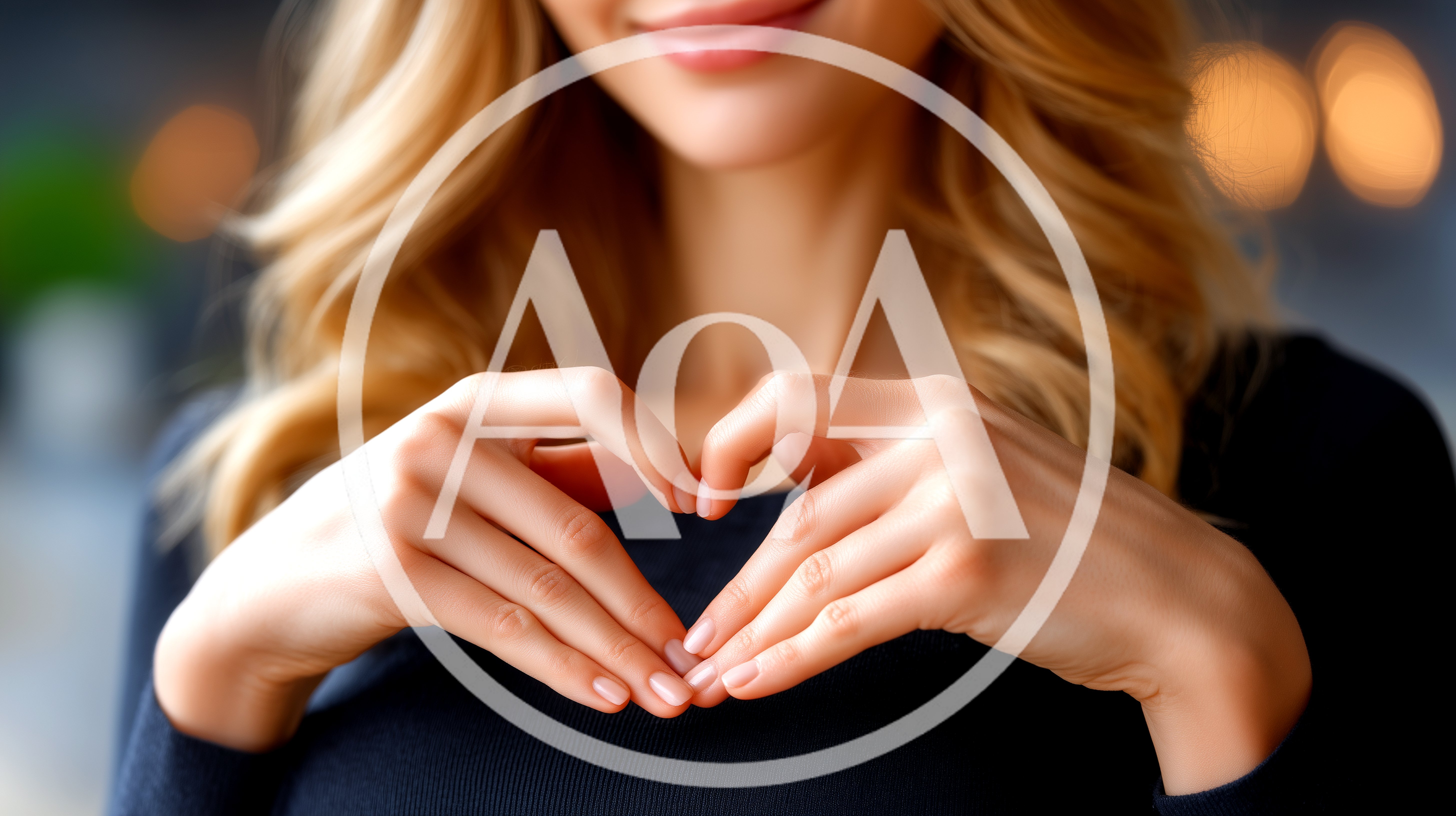 Woman Making Heart Shape With Hands