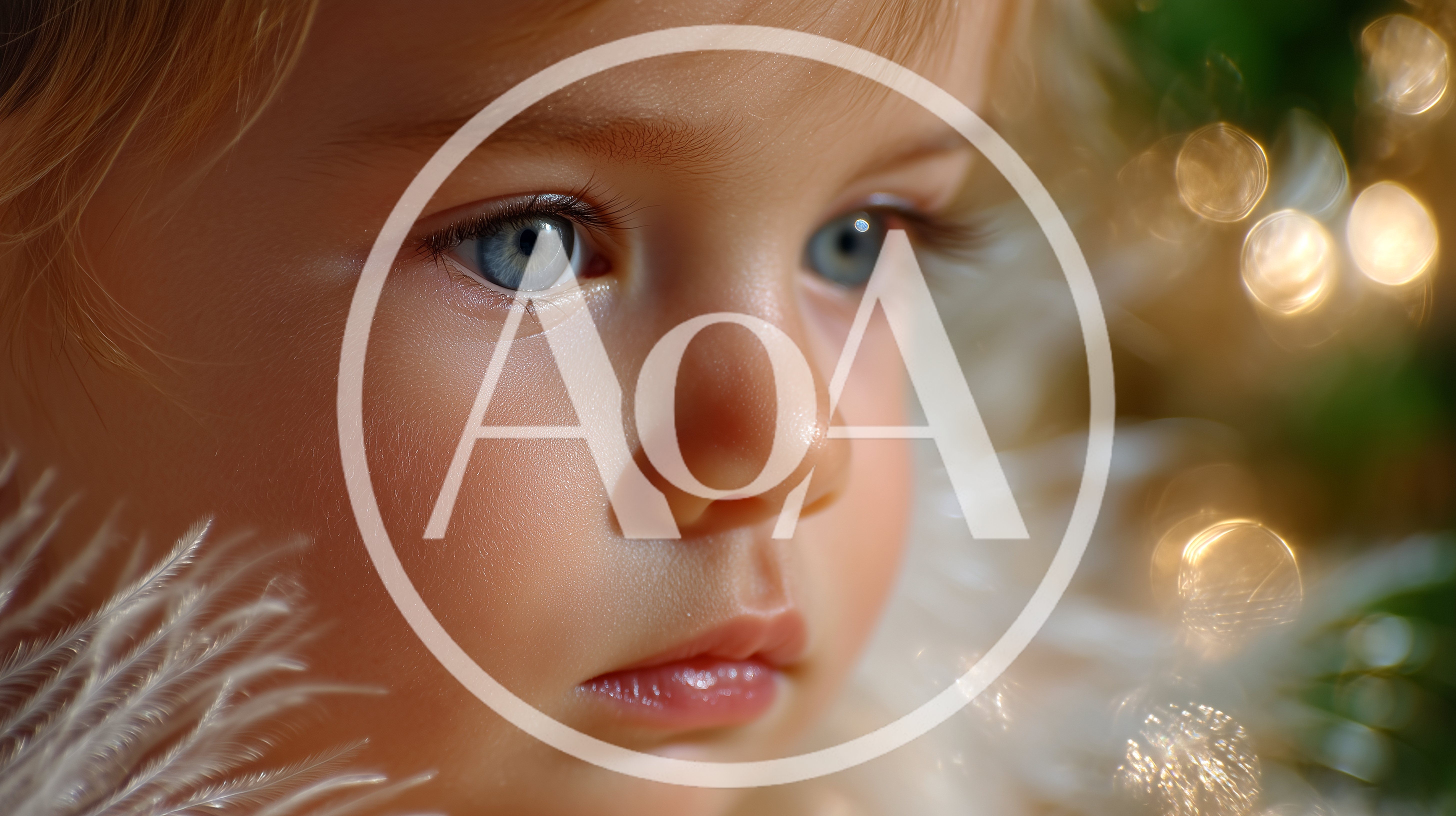 Close Up Portrait Of A Toddler With Blue Eyes