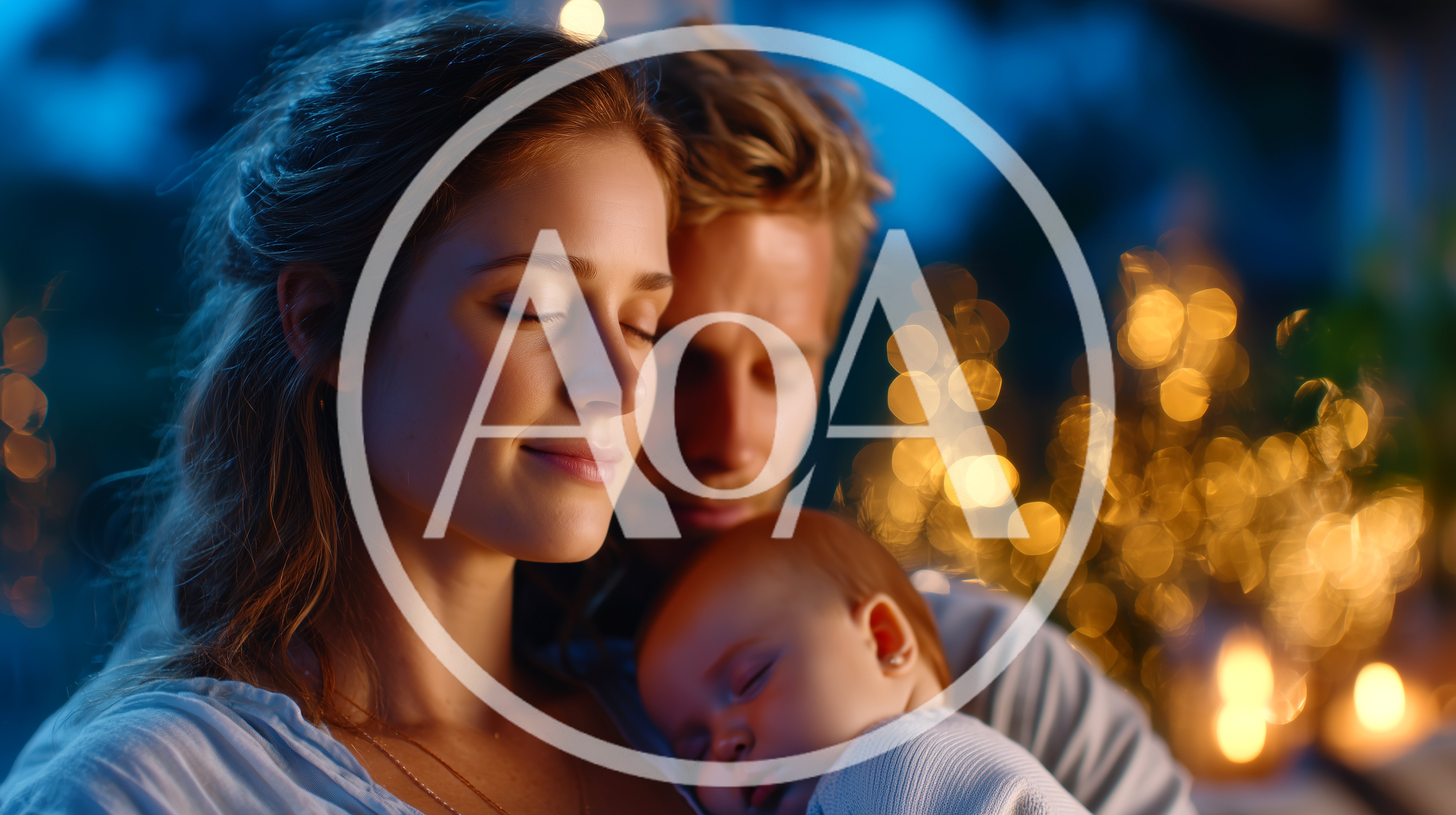 Young Parents Holding Their Sleeping Newborn Baby