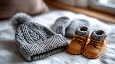 Baby Winter Clothing Set With Hat Mittens And Boots