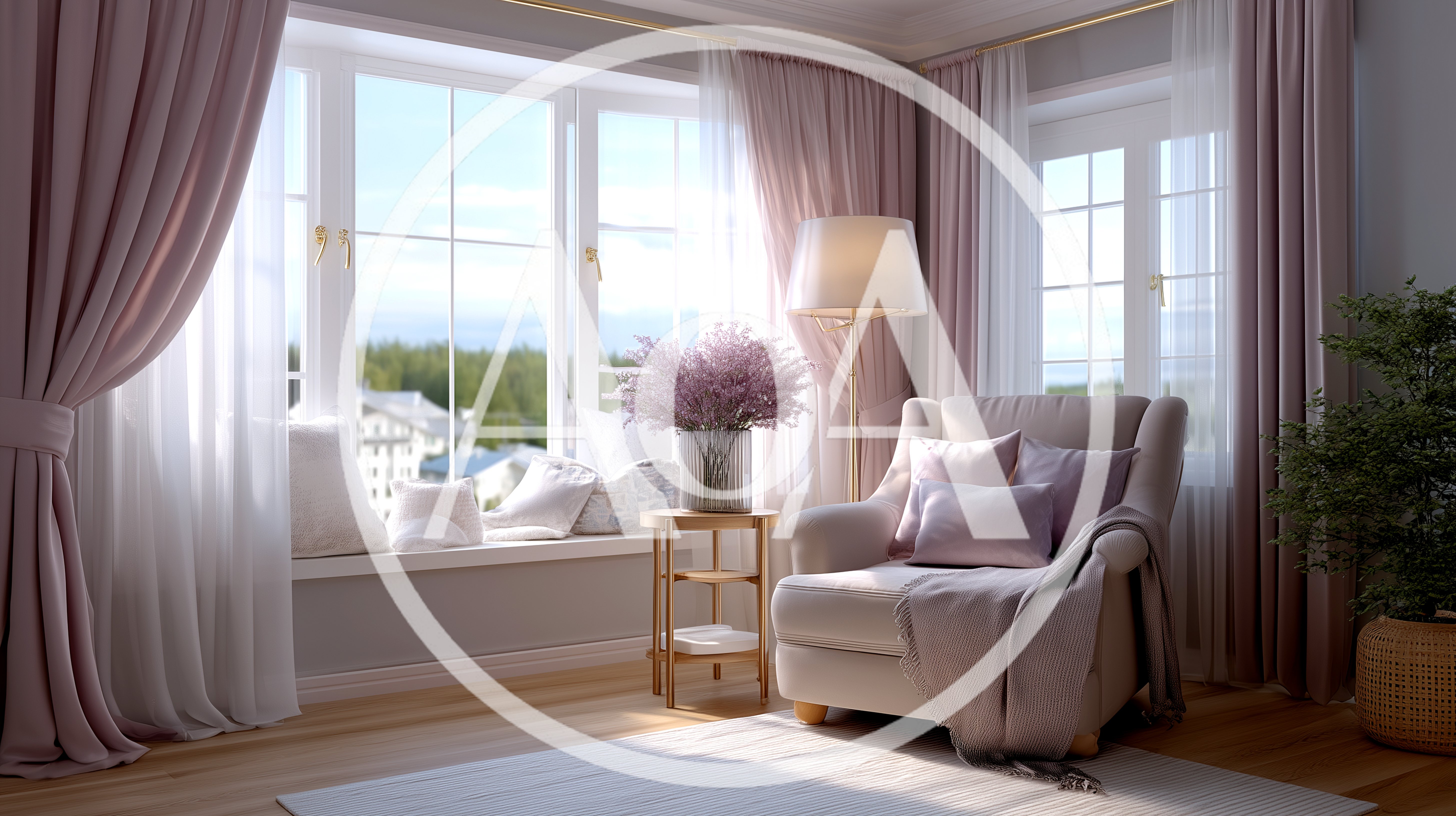 Cozy Reading Nook With Armchair And Window Seat