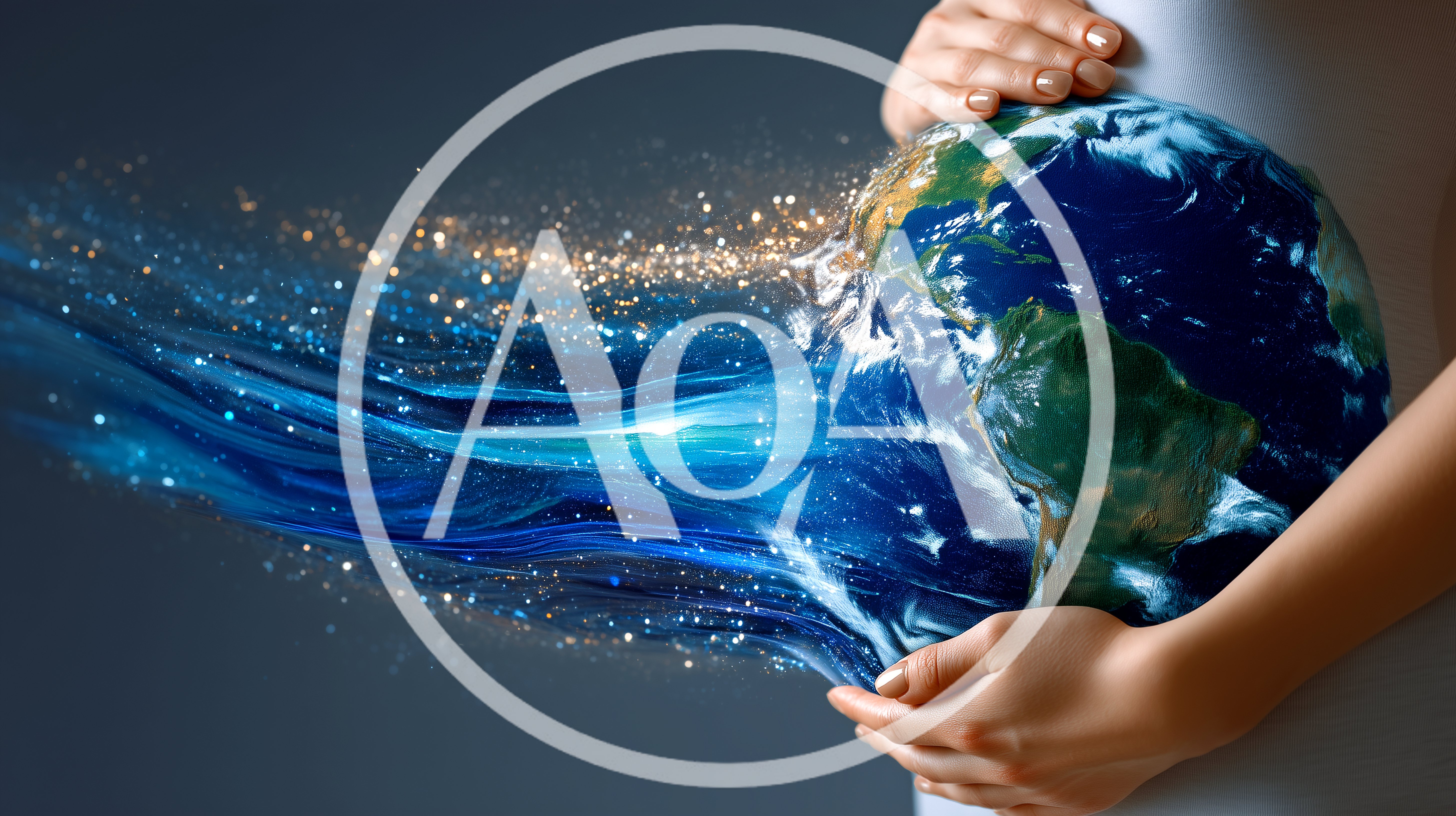 Conceptual Representation Of Earth Held By Human Hands