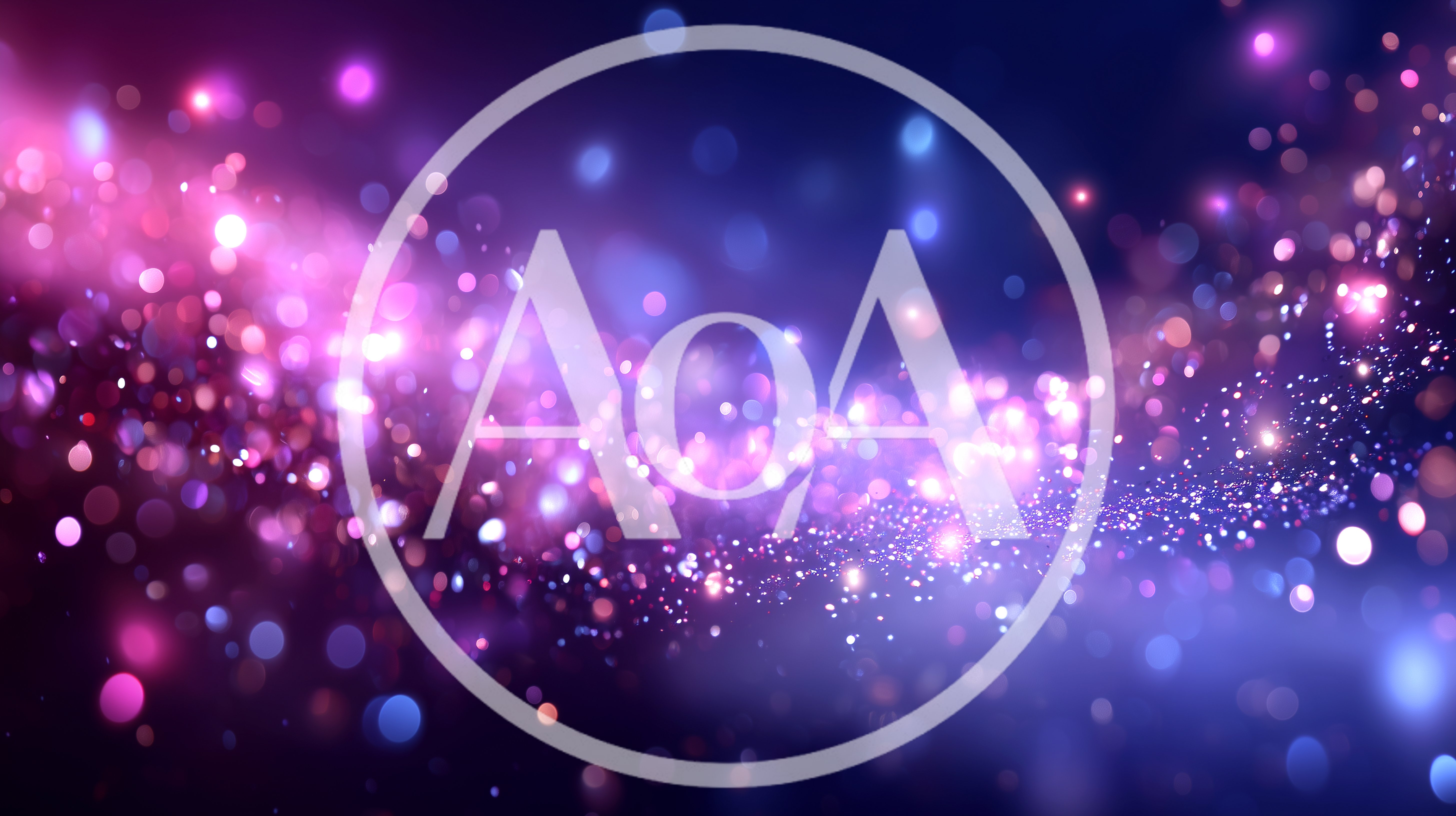 Abstract Motion Background With Glowing Purple And Blue Particles