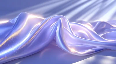 Abstract Flowing Purple Silk Fabric Background