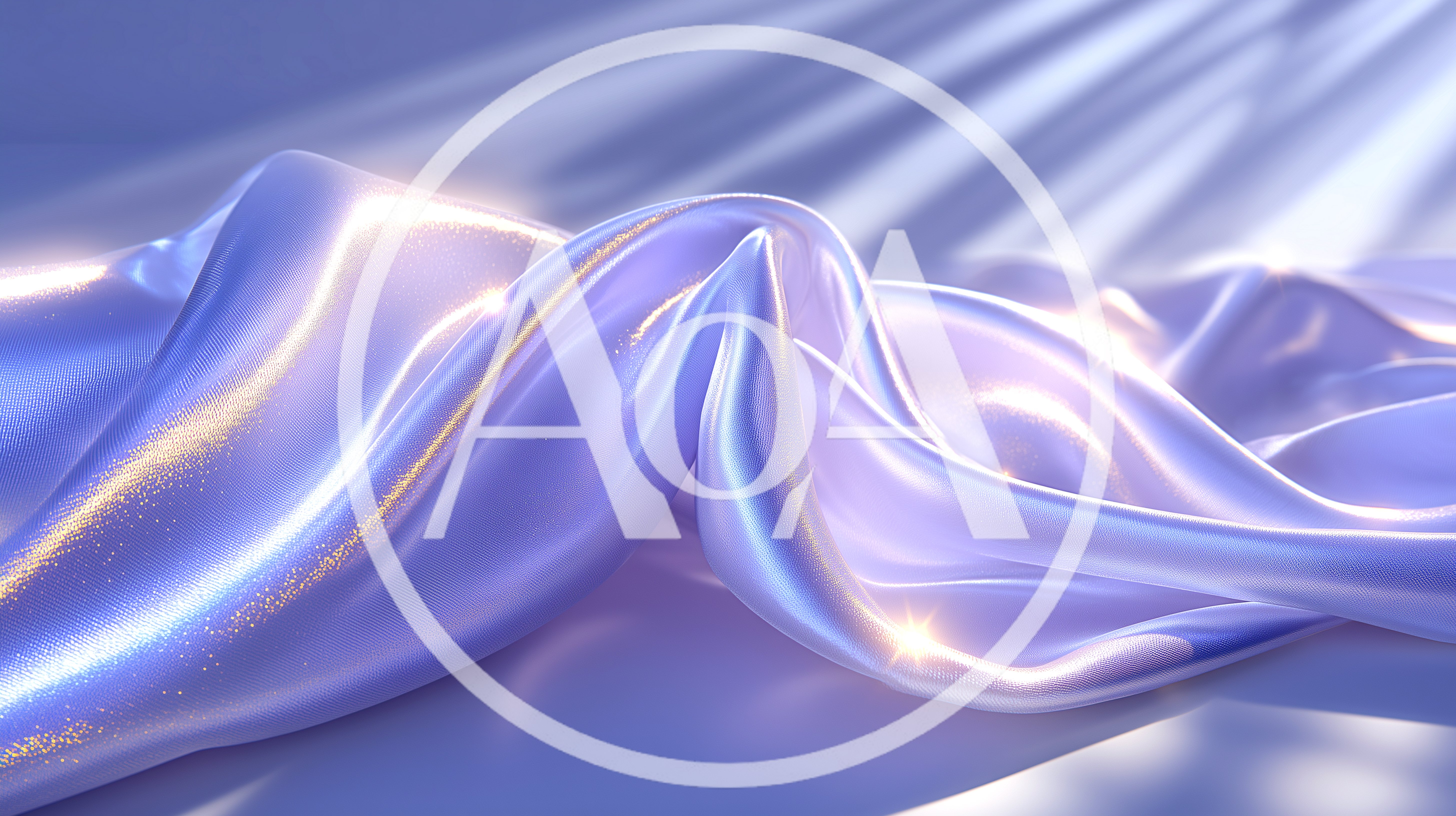 Abstract Flowing Purple Silk Fabric Background