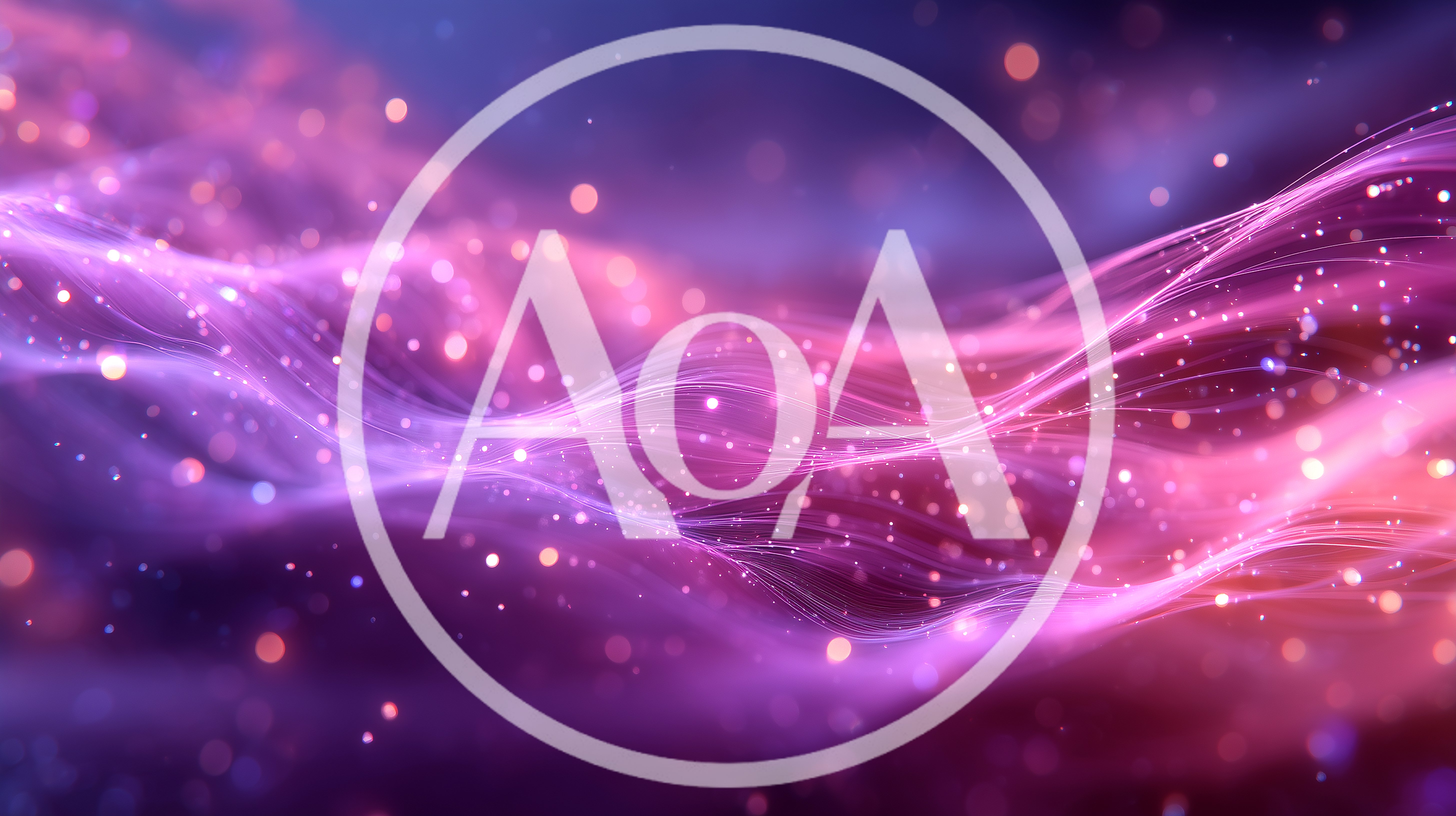 Abstract Glowing Purple And Pink Light Waves
