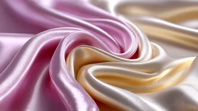 Abstract Background Of Pink And Cream Silk Fabric