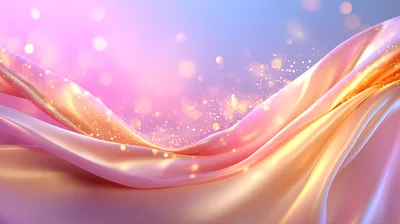 Abstract Flowing Pink Silk Fabric Background