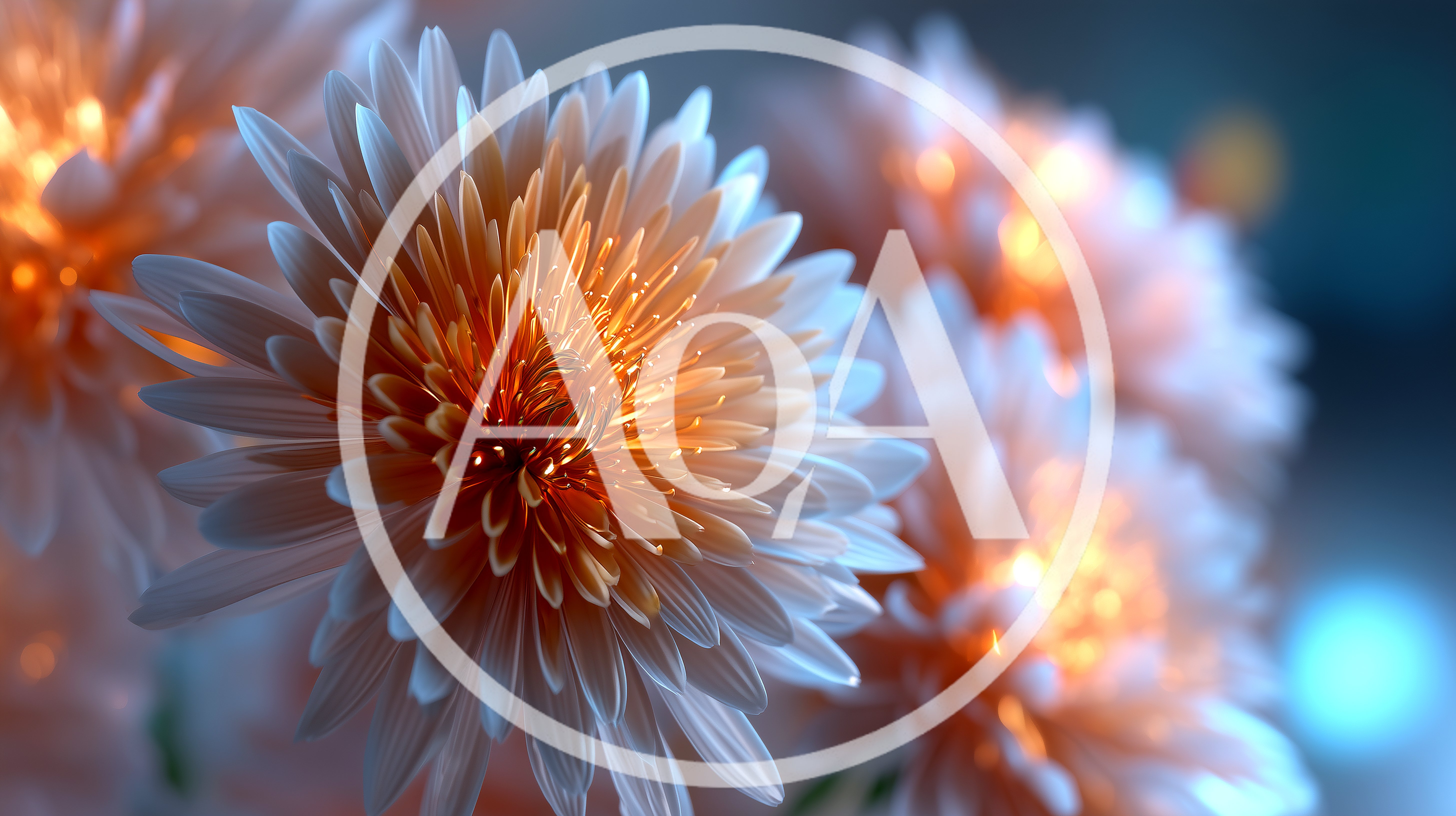 Close Up Of Glowing Chrysanthemum Flowers