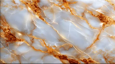 Luxurious White Marble Texture With Golden Veins