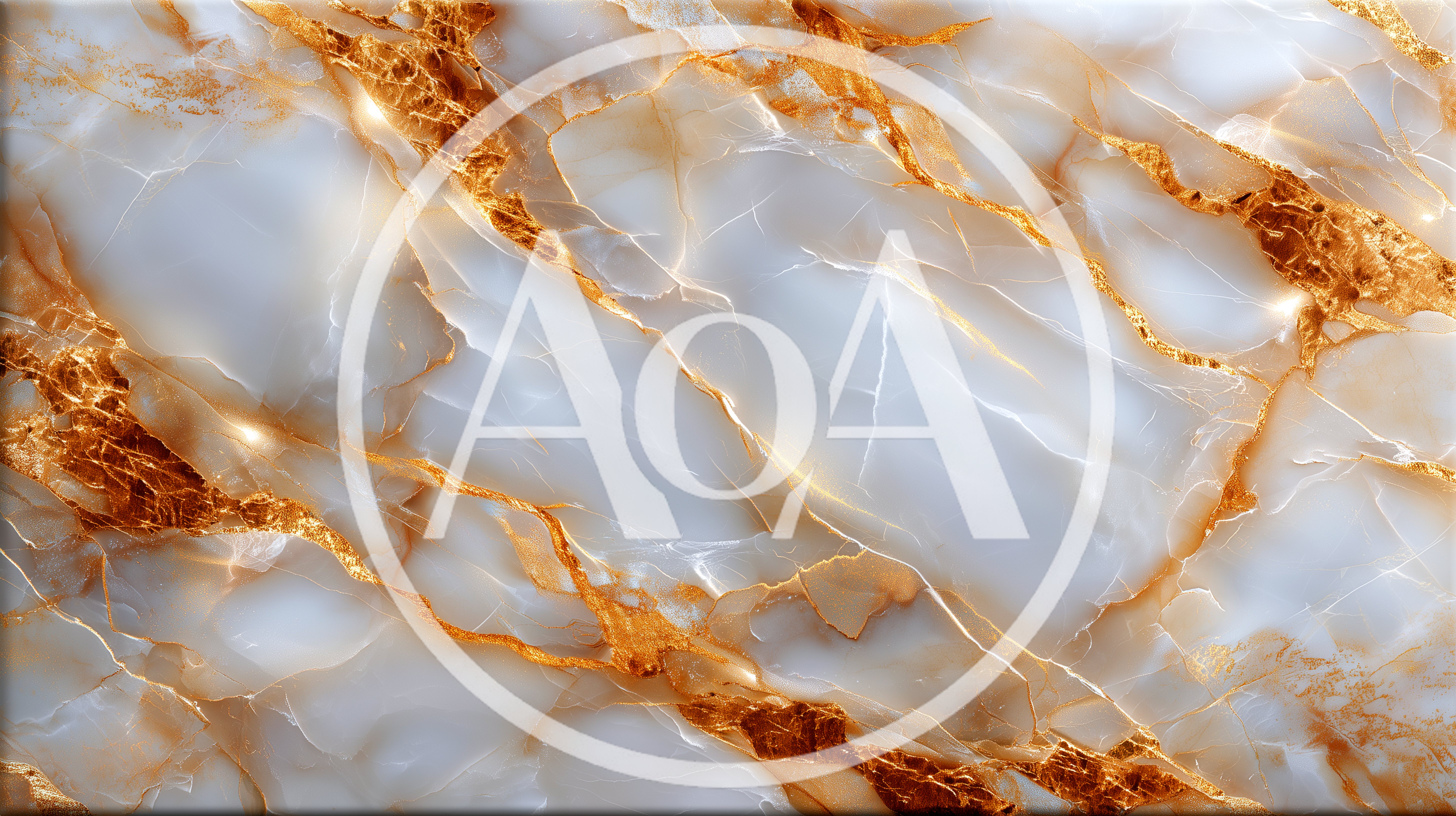 Luxurious White Marble Texture With Golden Veins