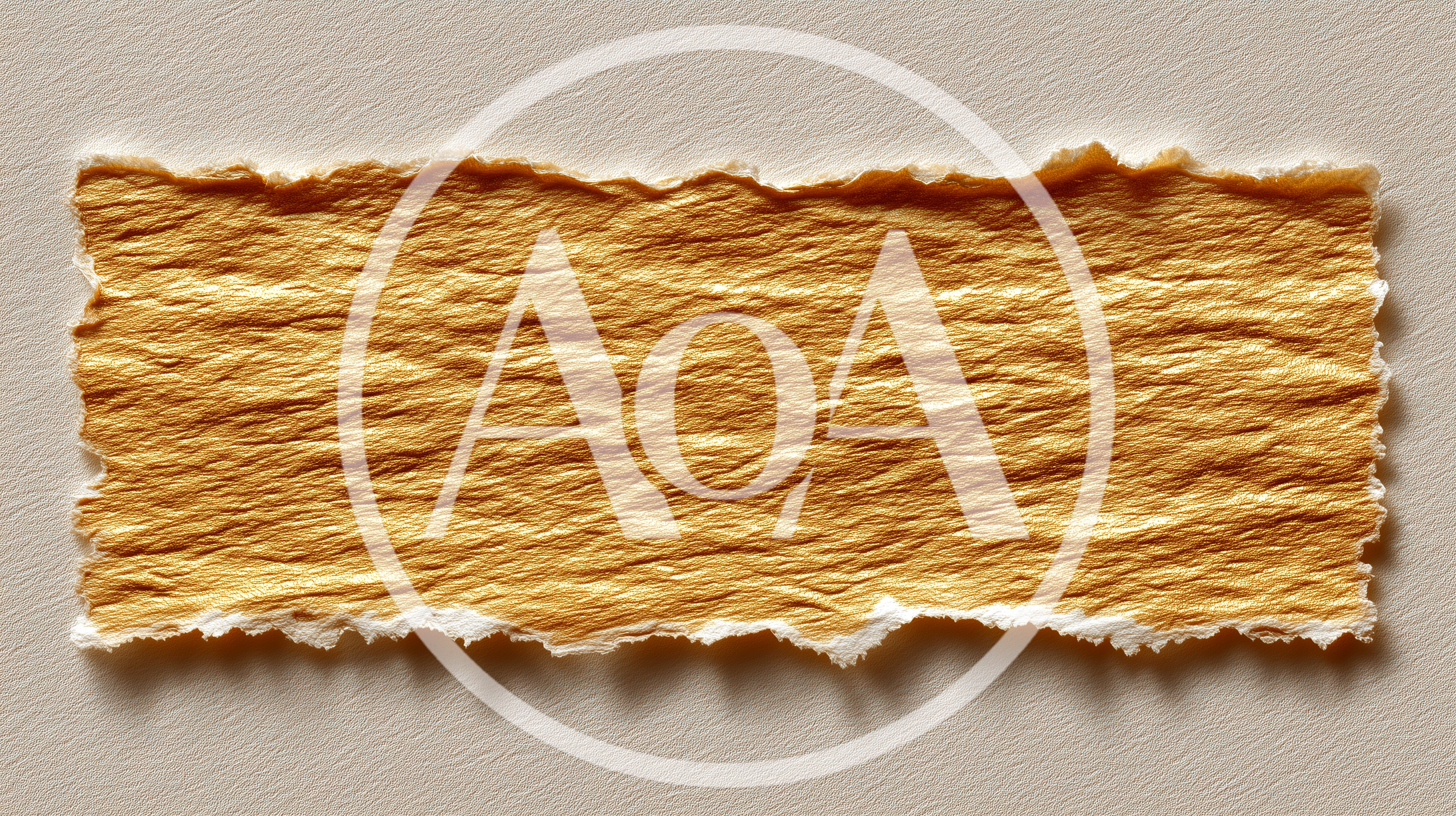 Torn Rectangular Piece Of Textured Brown Paper