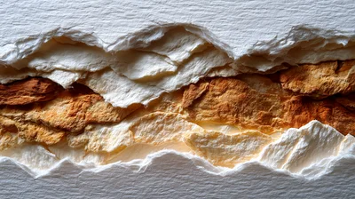 Abstract Torn Paper Layers With Earthy Textures