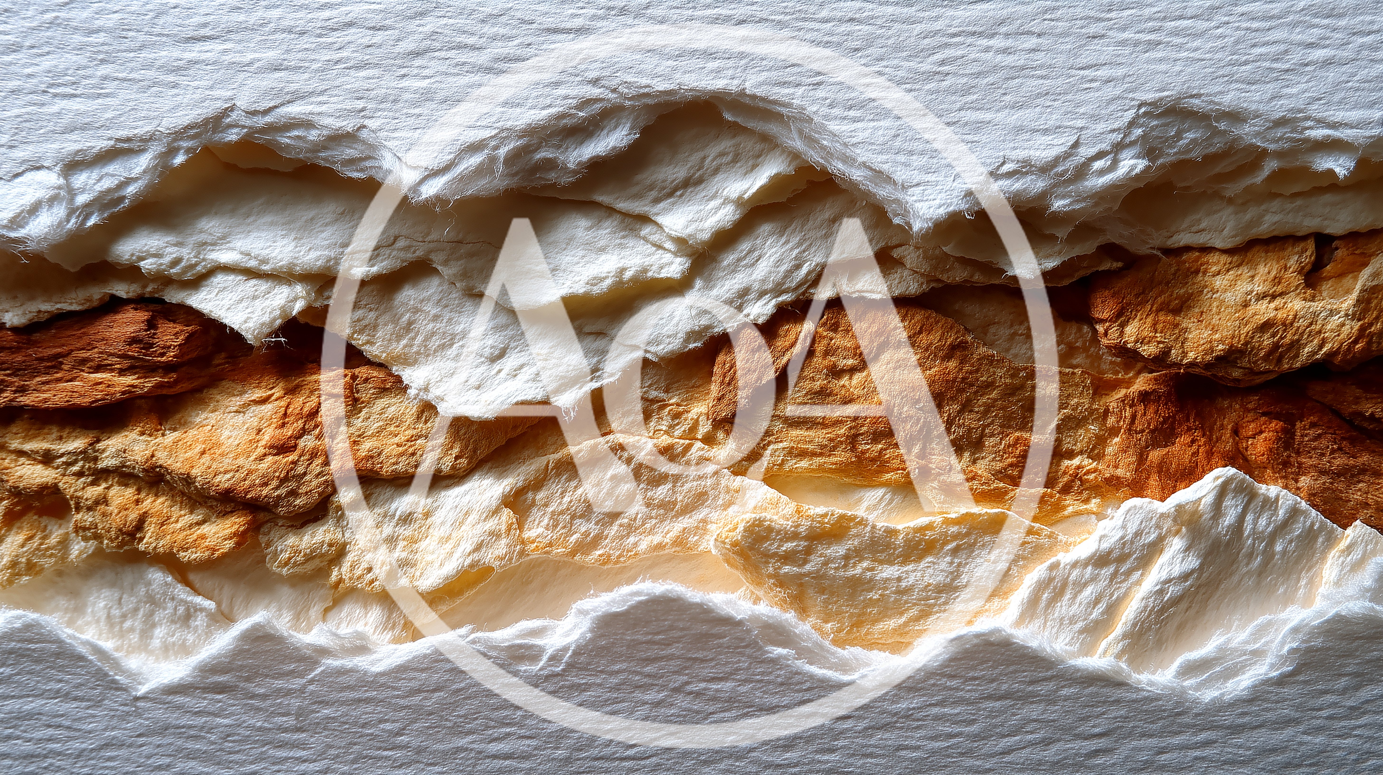 Abstract Torn Paper Layers With Earthy Textures