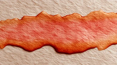 Red Watercolor Paint Stroke On Textured Paper