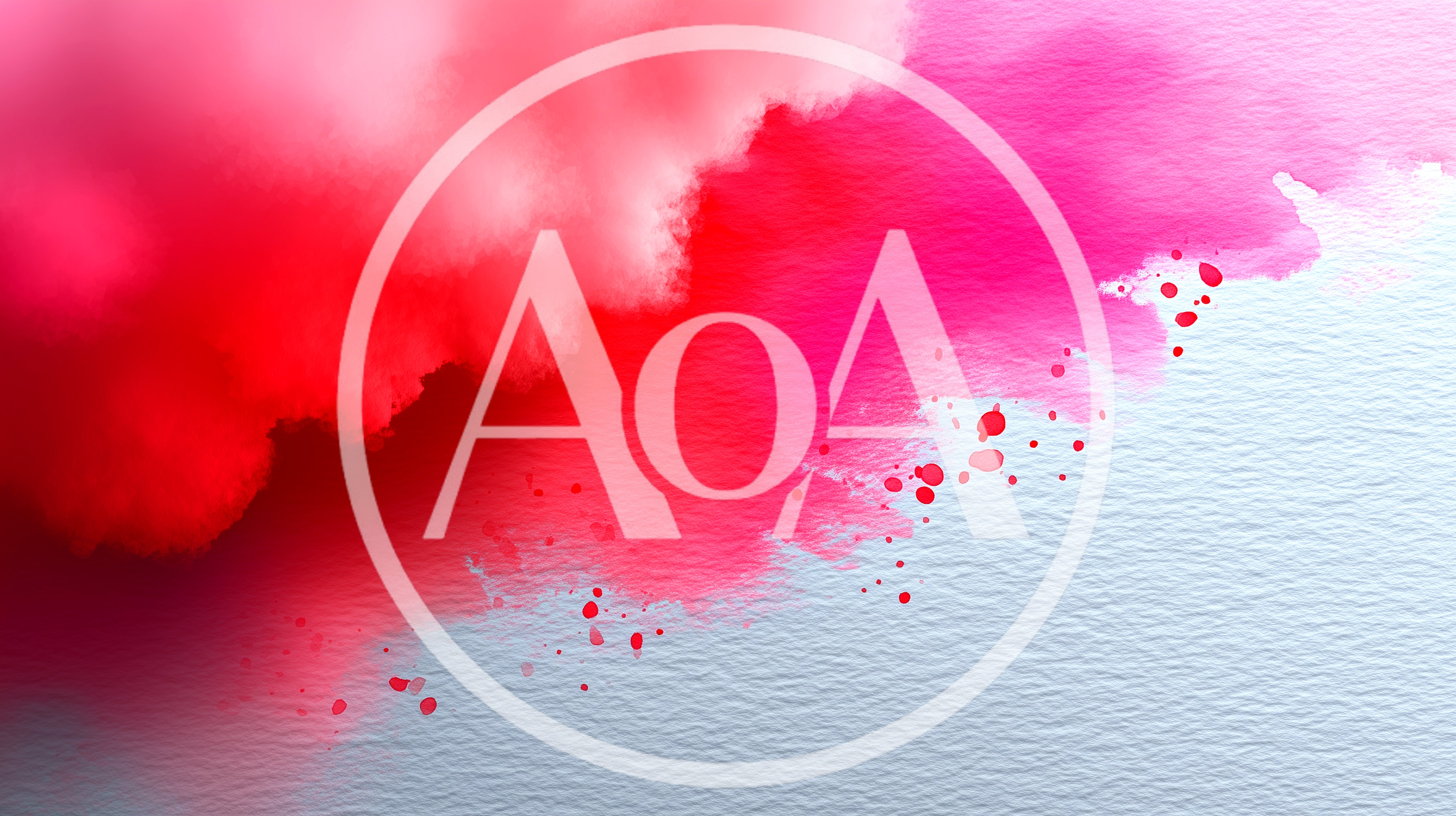Abstract Red And Pink Watercolor Paint Wash Background