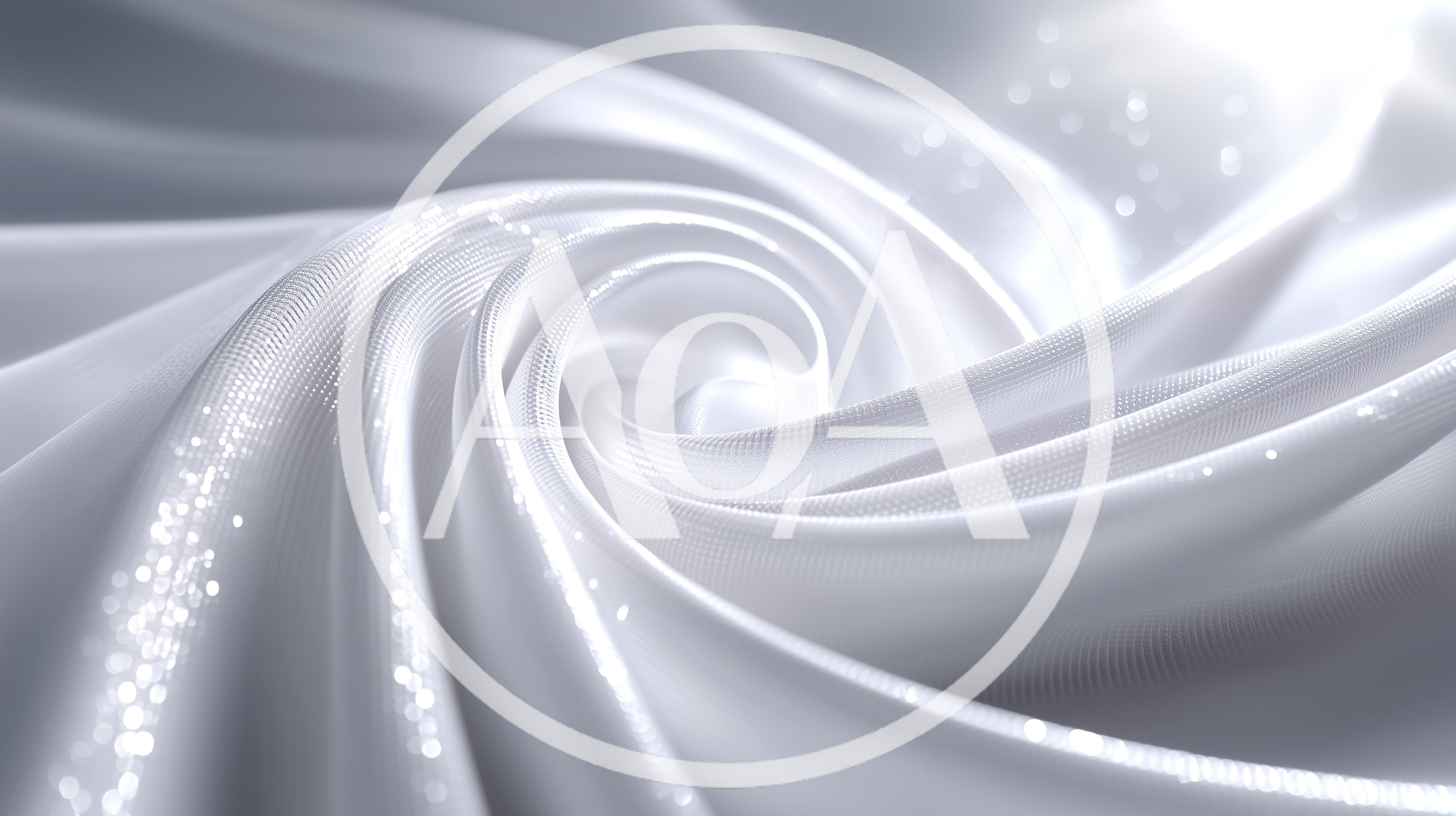 Abstract White Silk Fabric Swirl Background