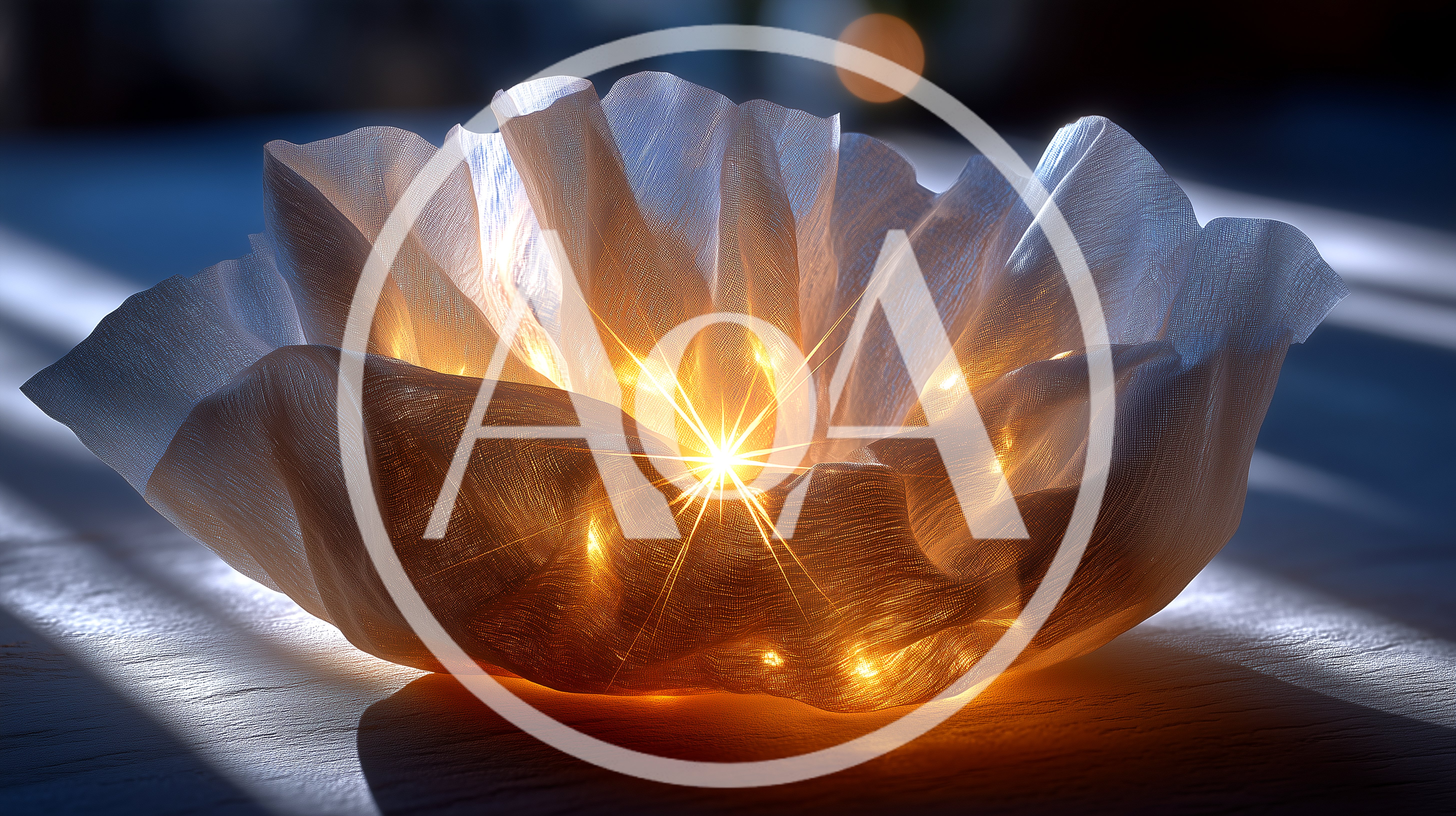 Glowing Decorative Paper Bowl With Warm Fairy Lights