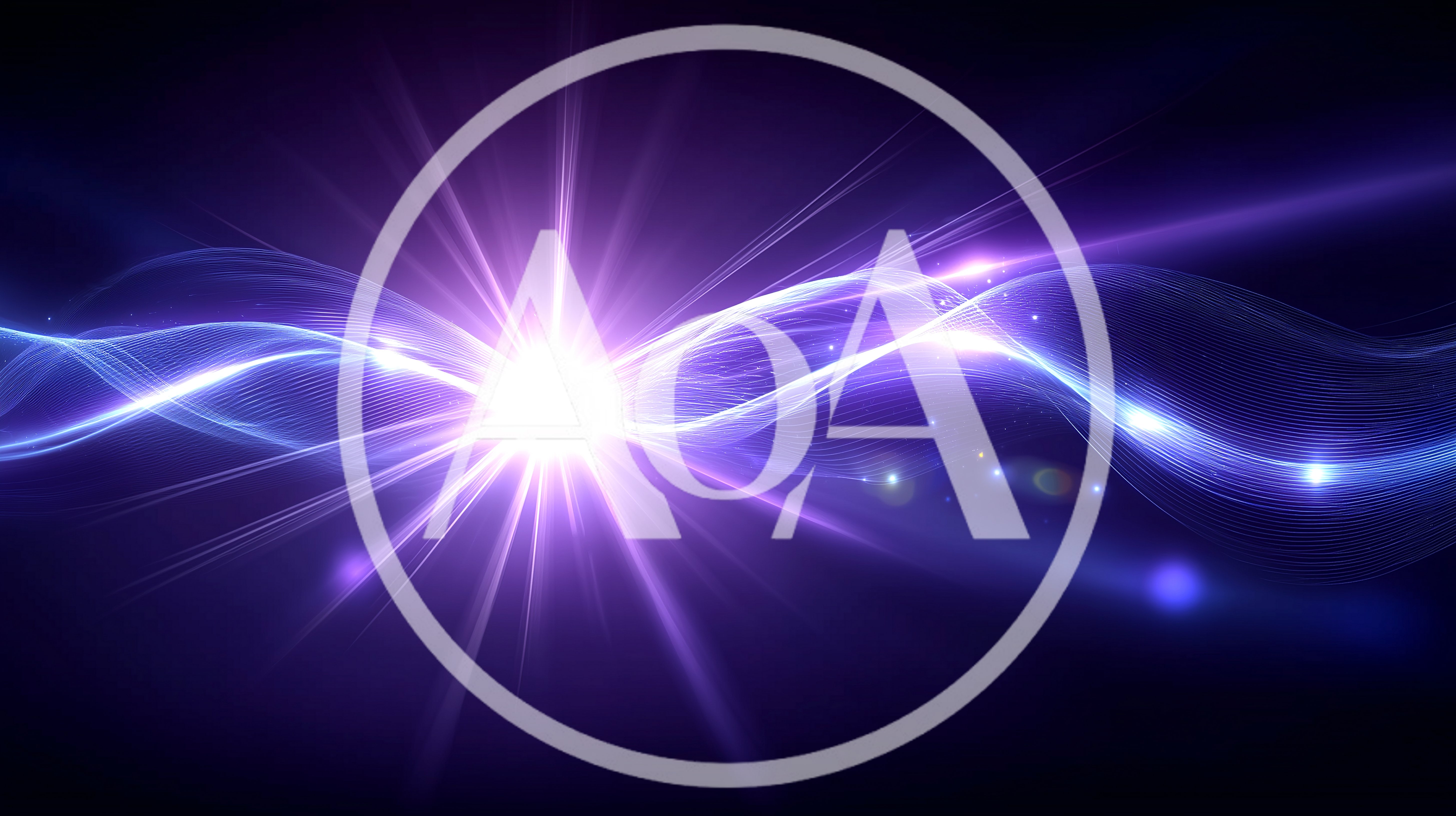 Abstract Purple Light Wave Energy Background