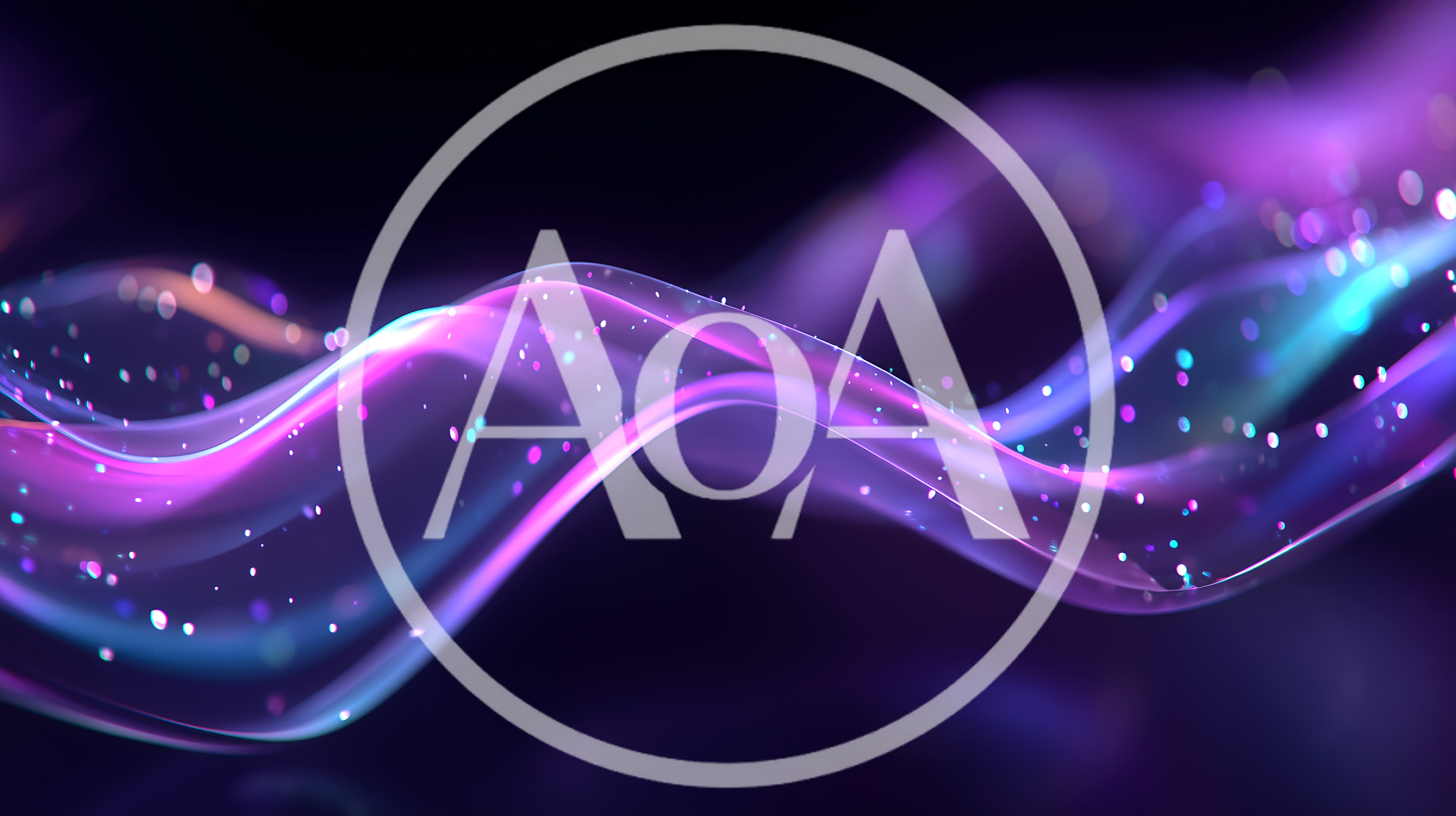 Abstract Glowing Purple And Blue Light Waves