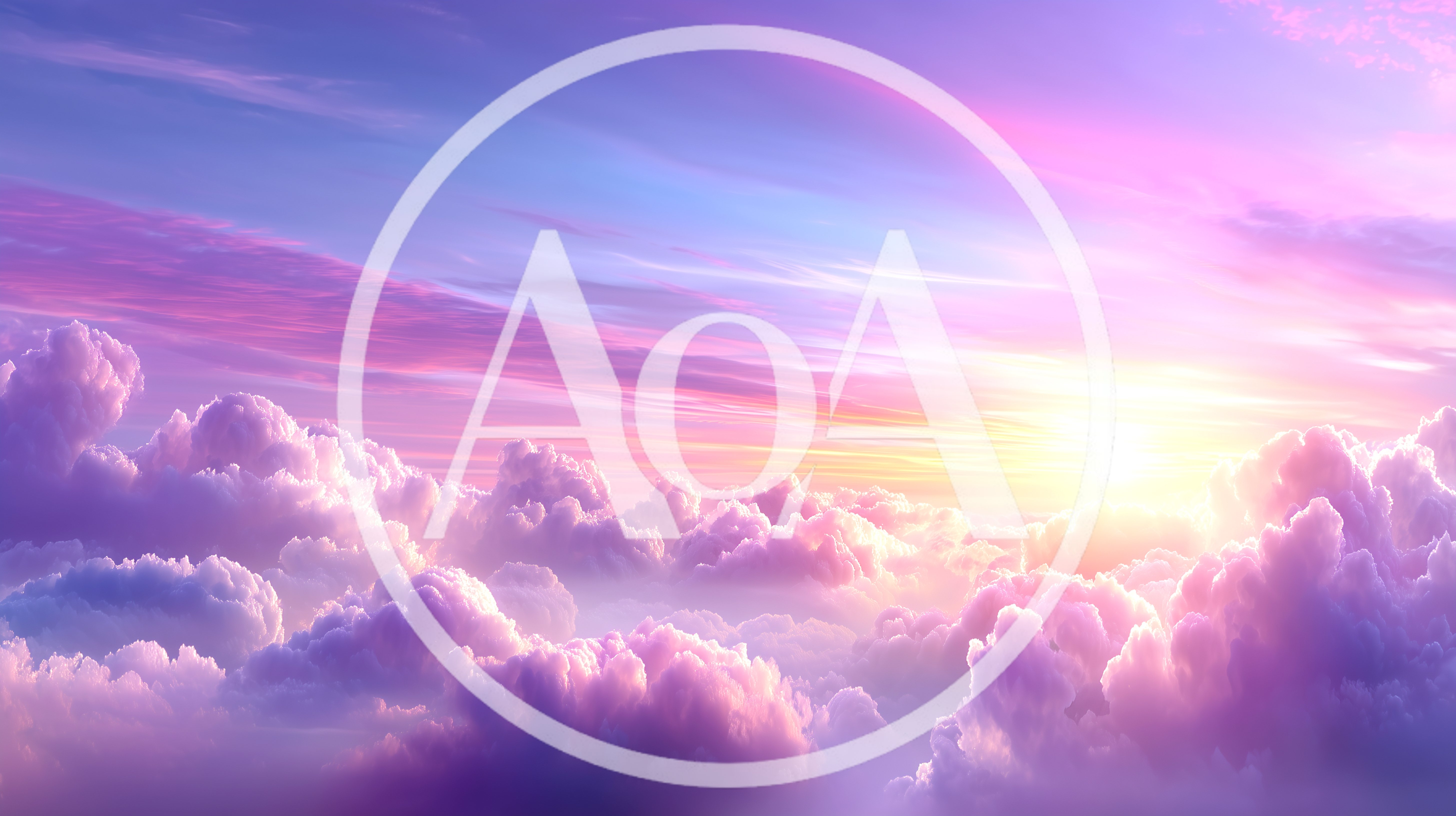 Dreamy Pastel Sunset Clouds Above The Horizon