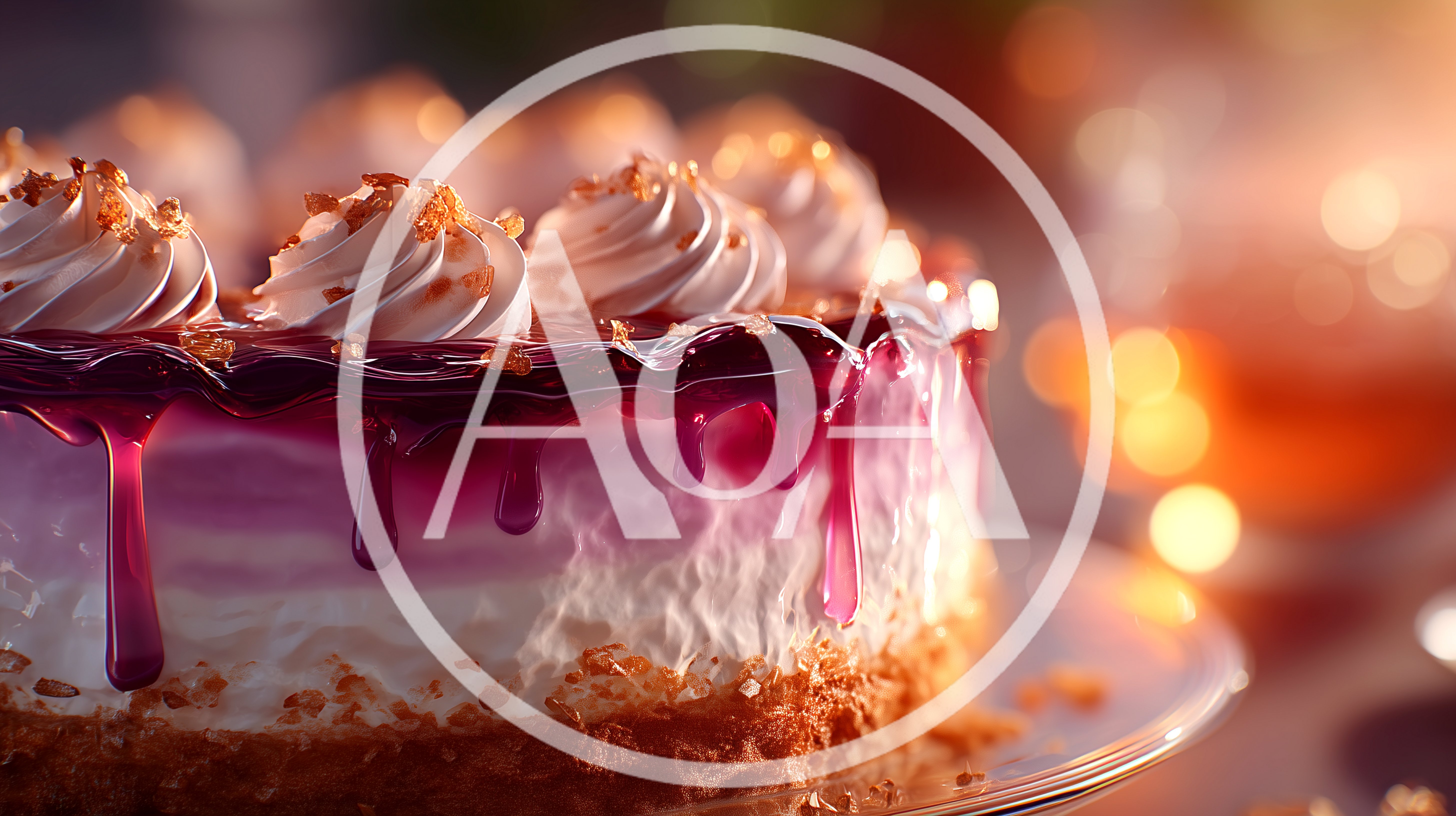 Delicious Berry Cheesecake With Whipped Cream Topping