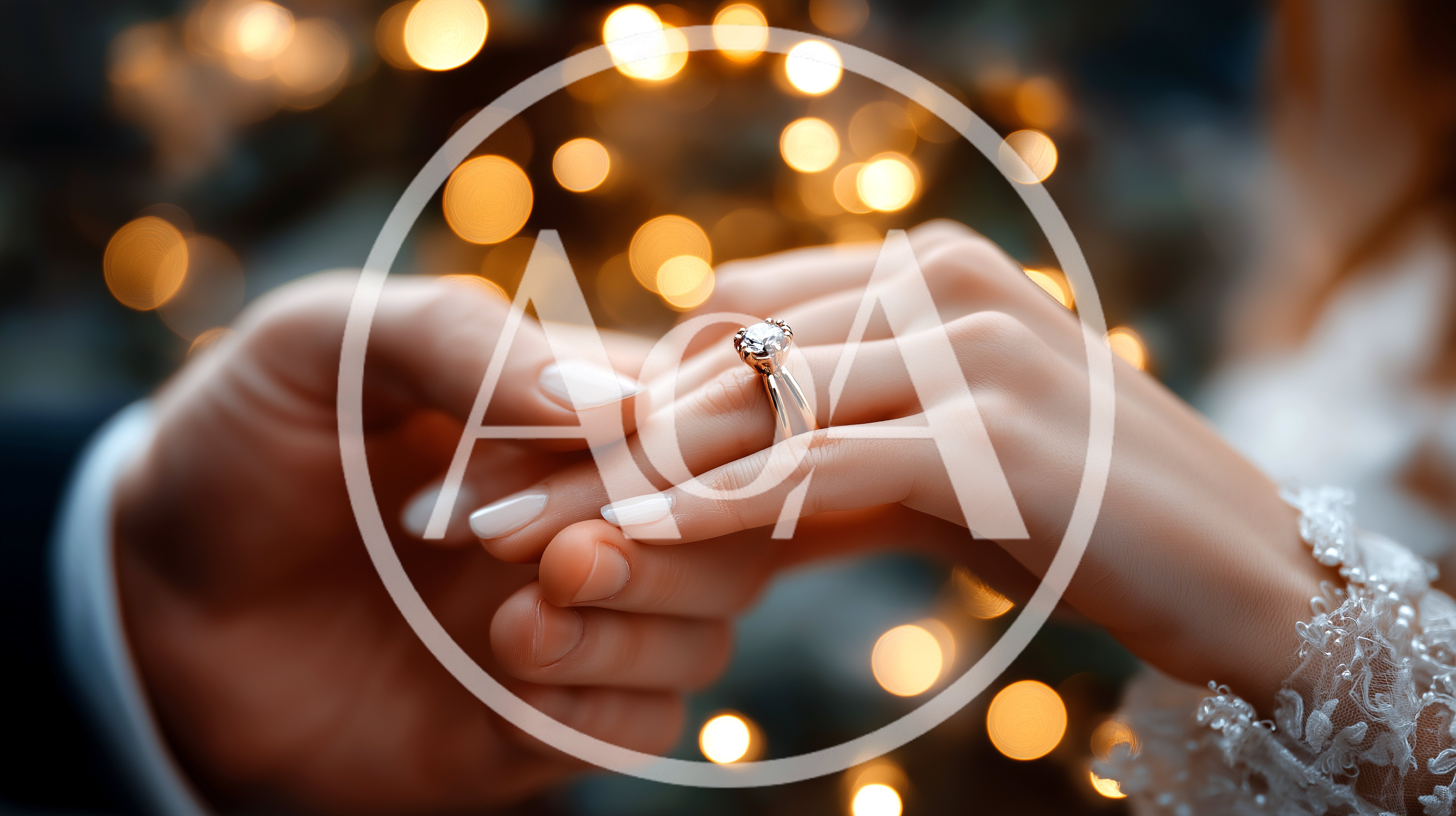 Close Up Of A Groom Placing Engagement Ring On Bride
