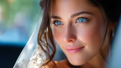Close Up Portrait Of A Beautiful Bride